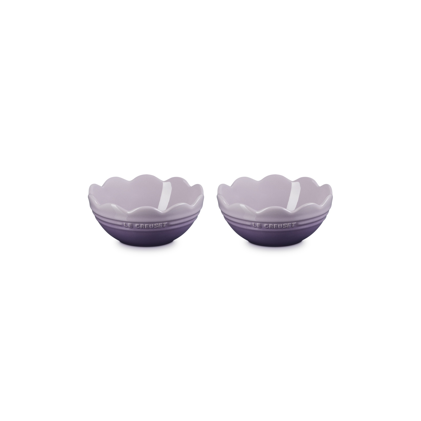 Set of 2 Frill Bowl Bluebell Purple 14cm