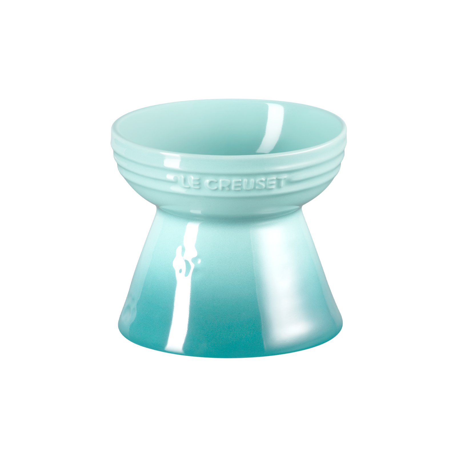 Stoneware Footed Pet Bowl Cool Mint 380ml