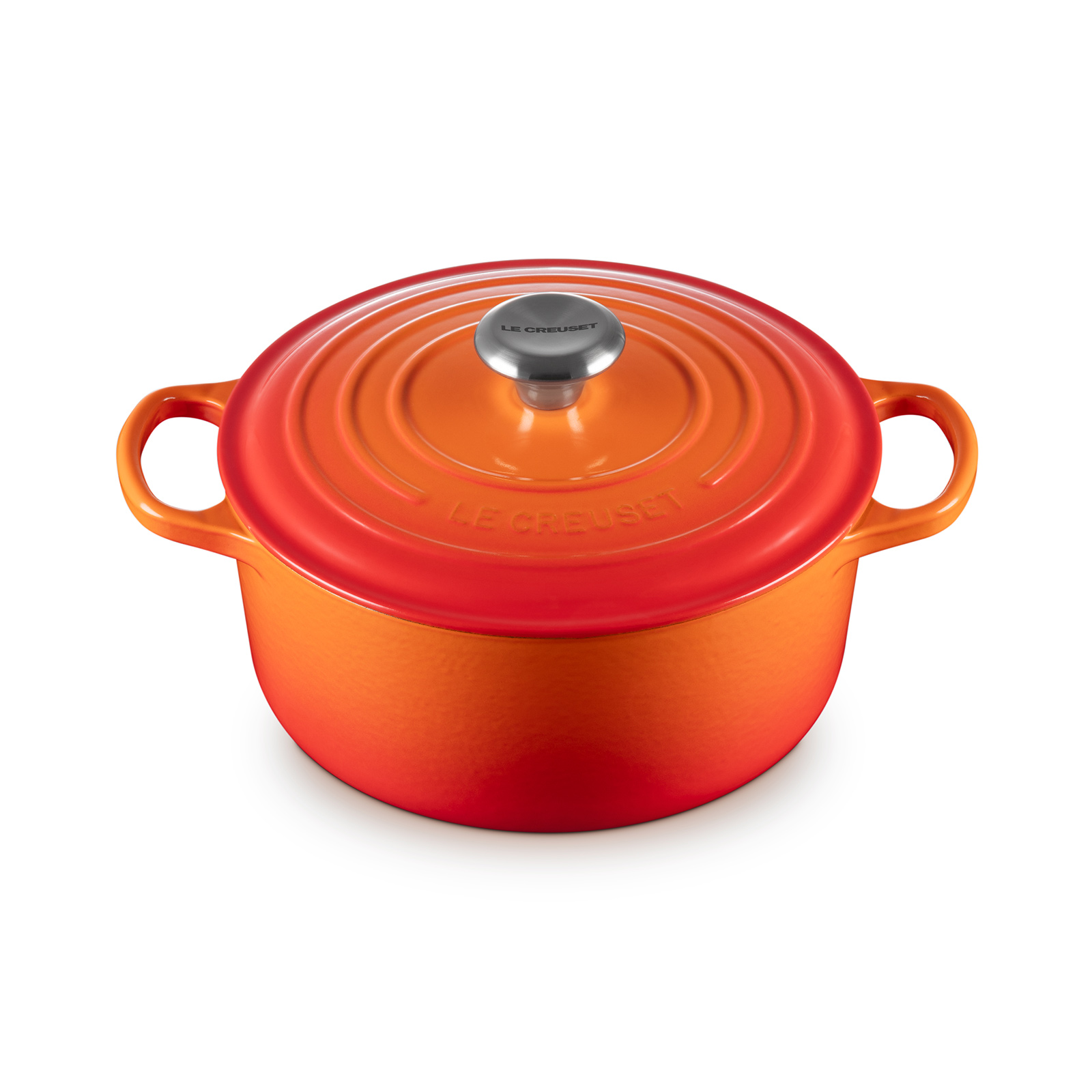 Round French Oven Silver Knob image number 1