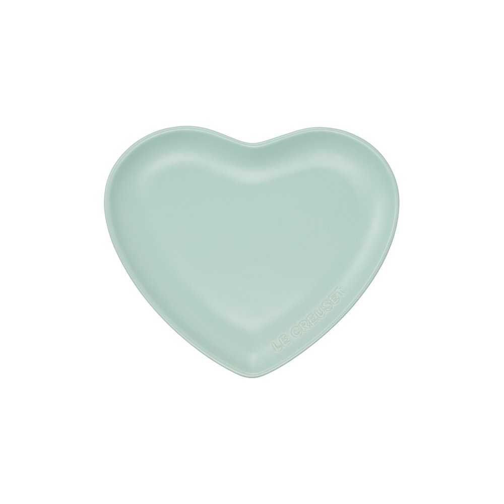Seoul Sphere Heart Stoneware Plate Sugar Mint 17cm
