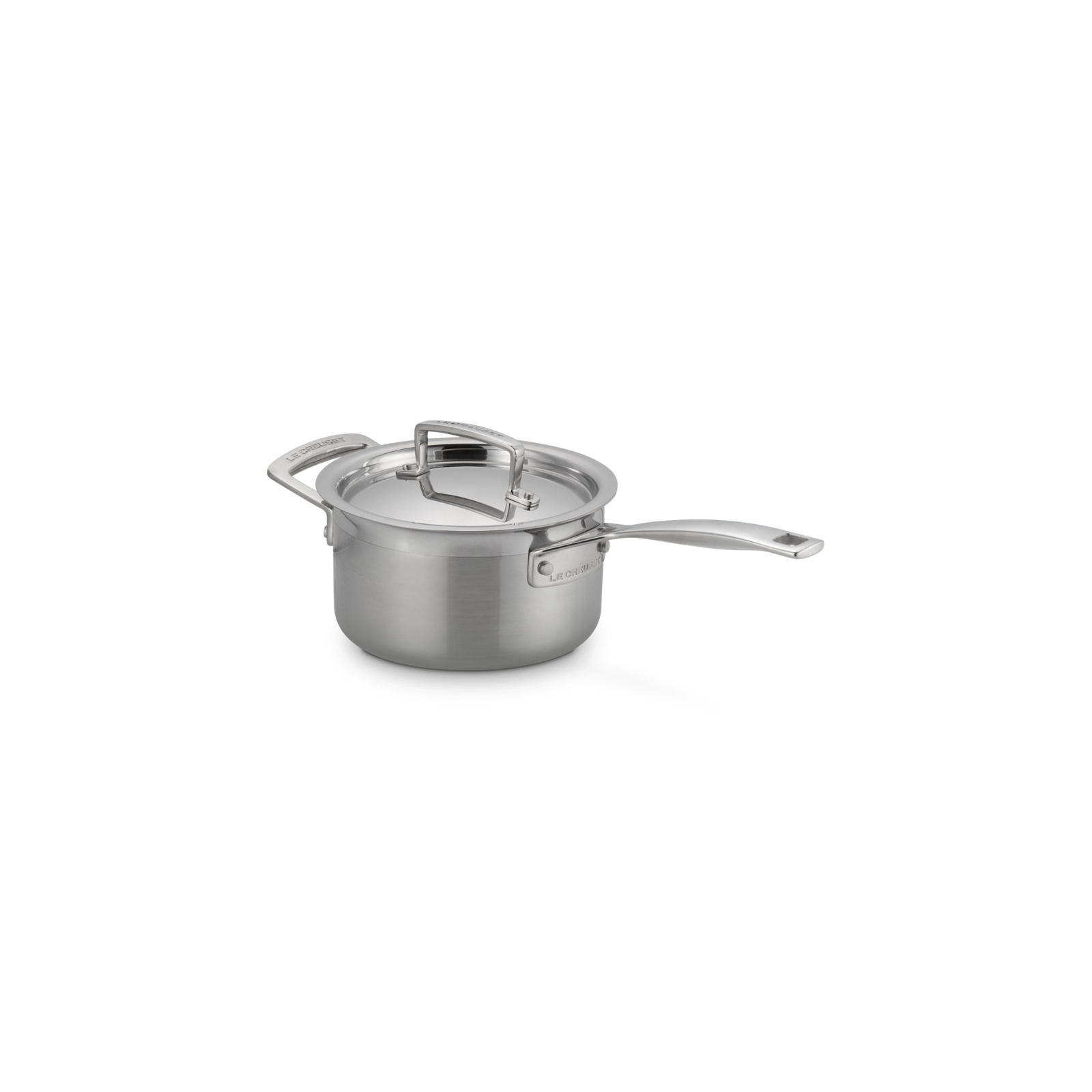 3-ply Stainless Steel Saucepan with Lid and Helper Handle image number 2