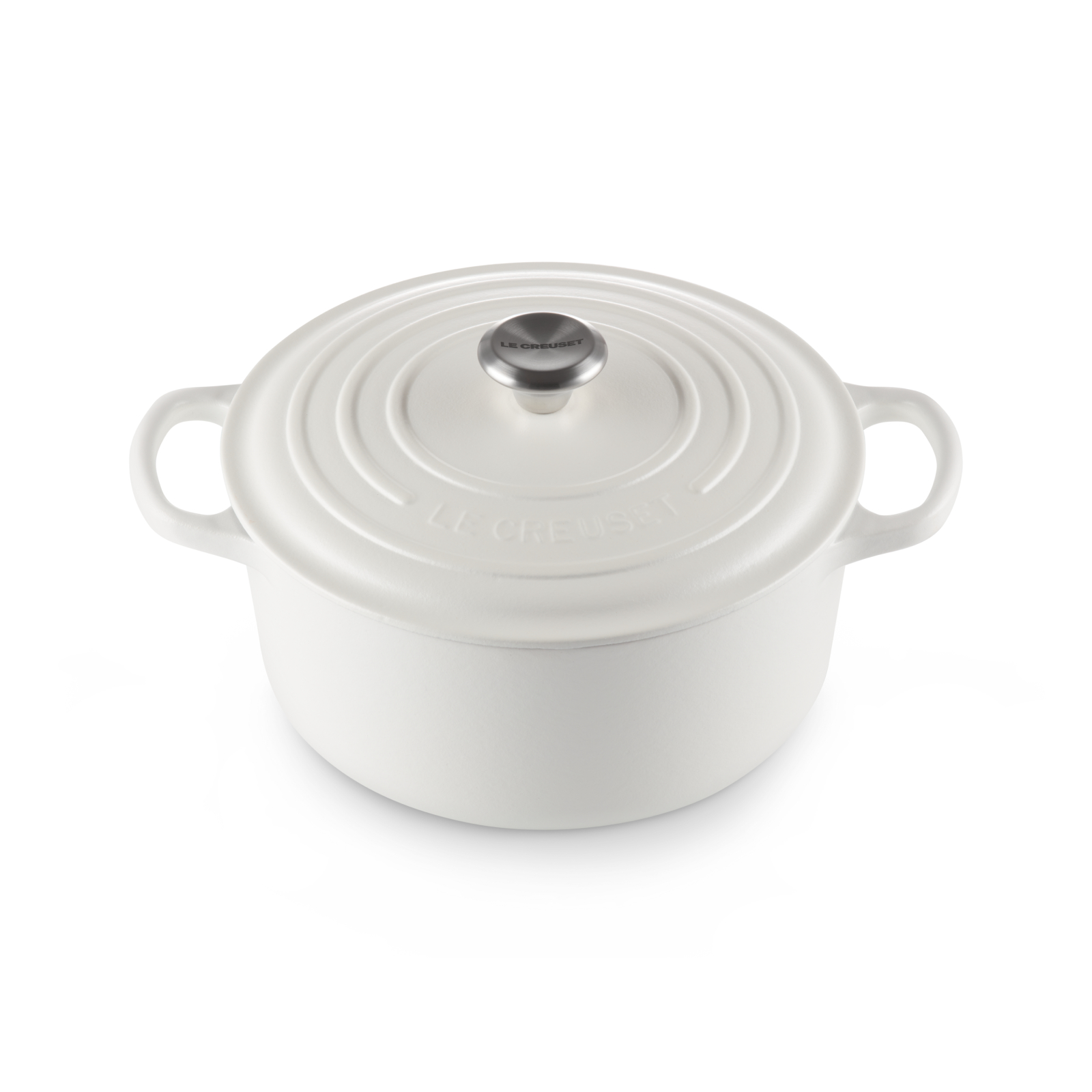 Round French Oven Silver Knob image number 1