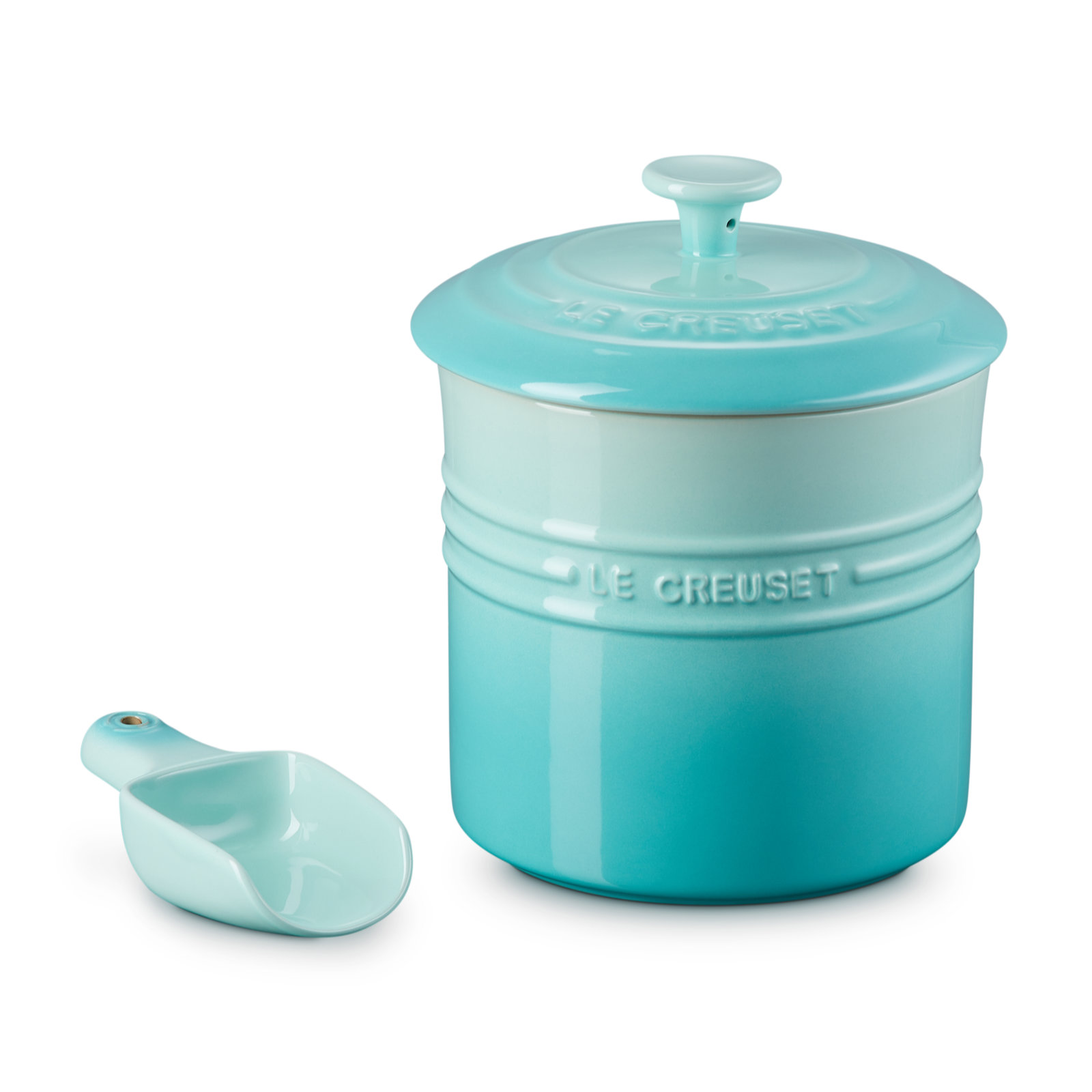 Pet Food Container with Scoop Cool Mint 2.3L