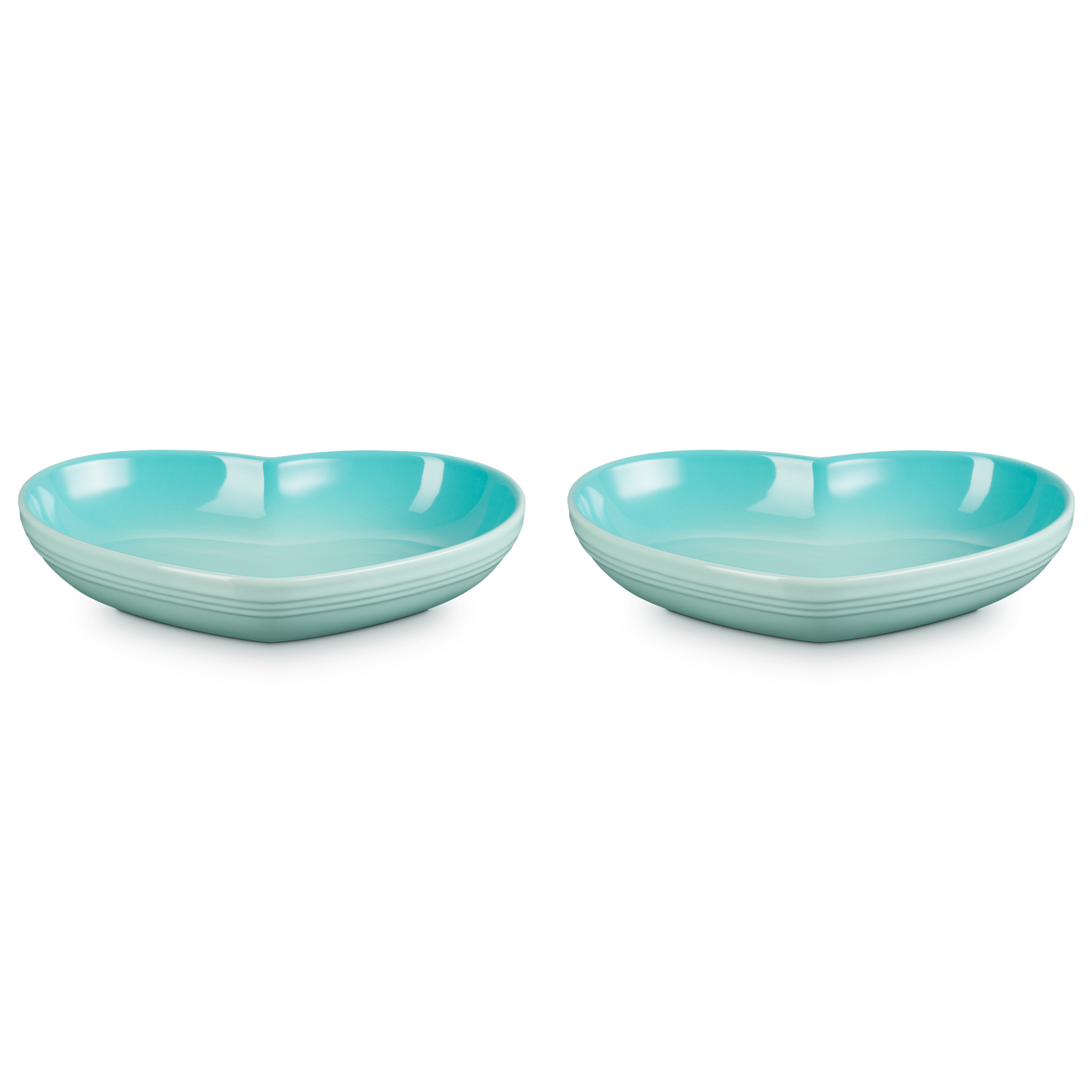 Stoneware Set of 2 Heart Dish Medium image number 1