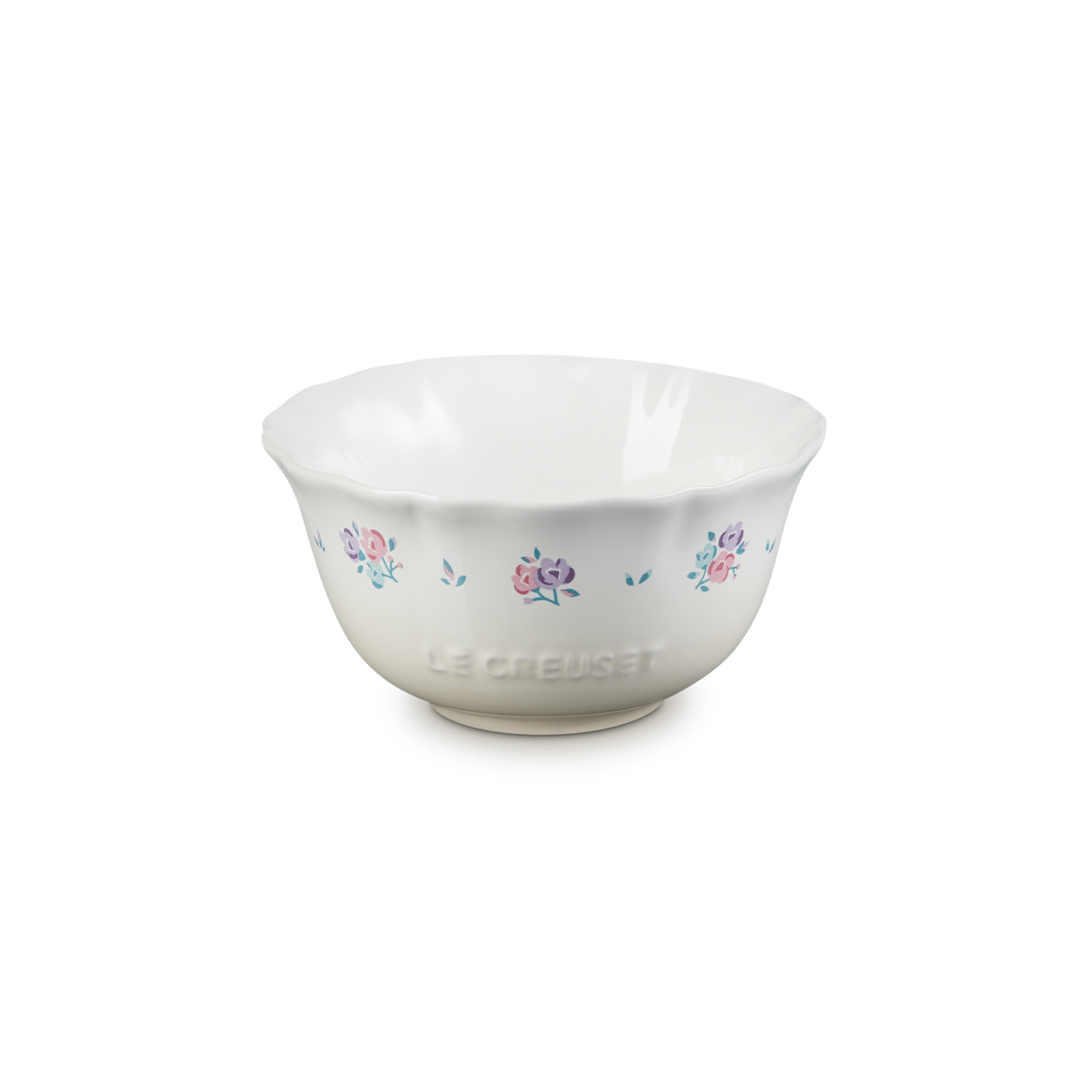 Elegant Frill Stoneware Bowl Fleur Meringue 360ml