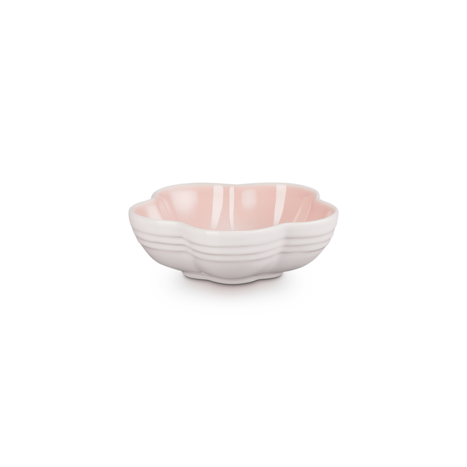 Flower Stonware Dish Shell Pink 12cm