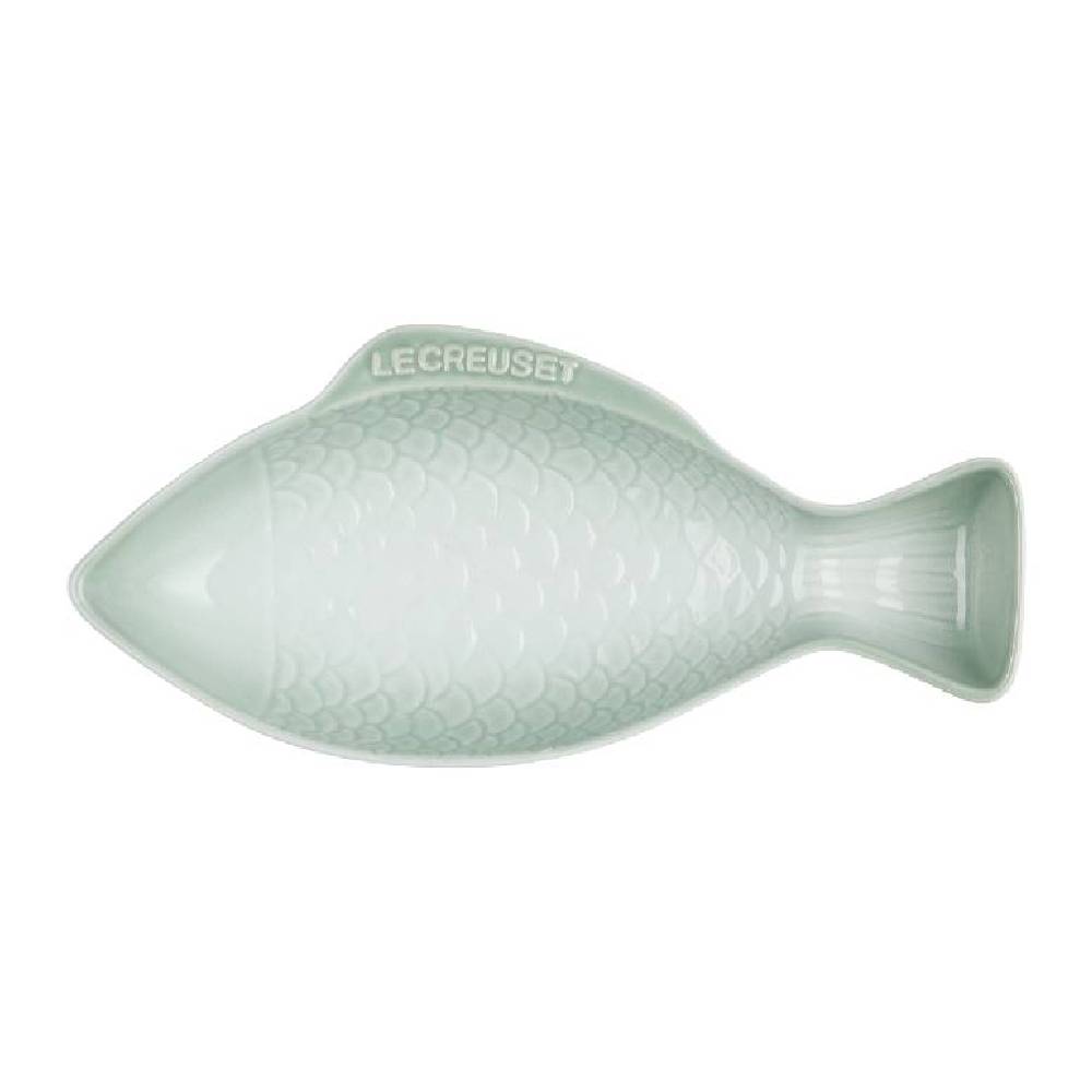 Fish Stoneware Dish Water Green Medium