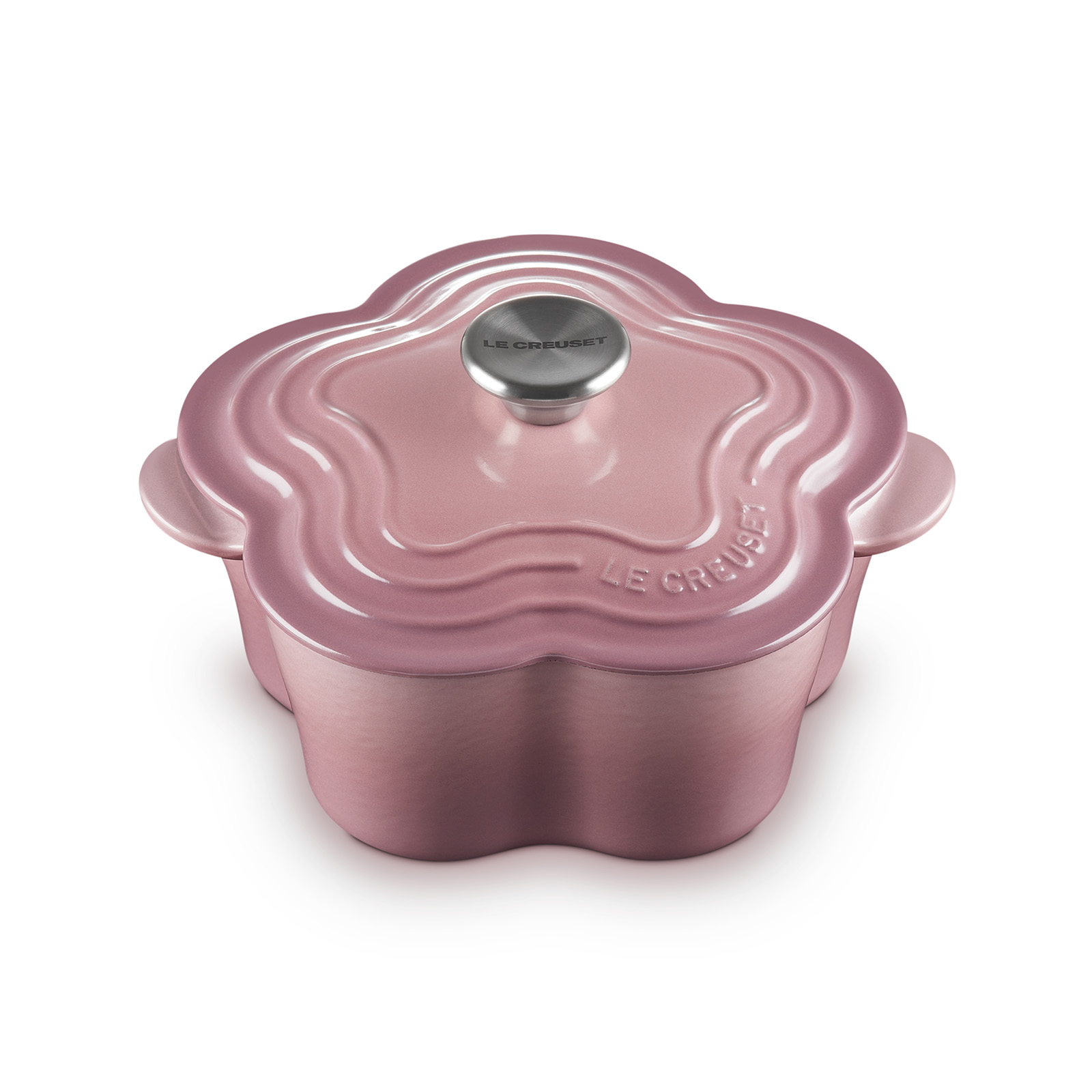 Flower Shaped Casserole 20cm Mauve Pink