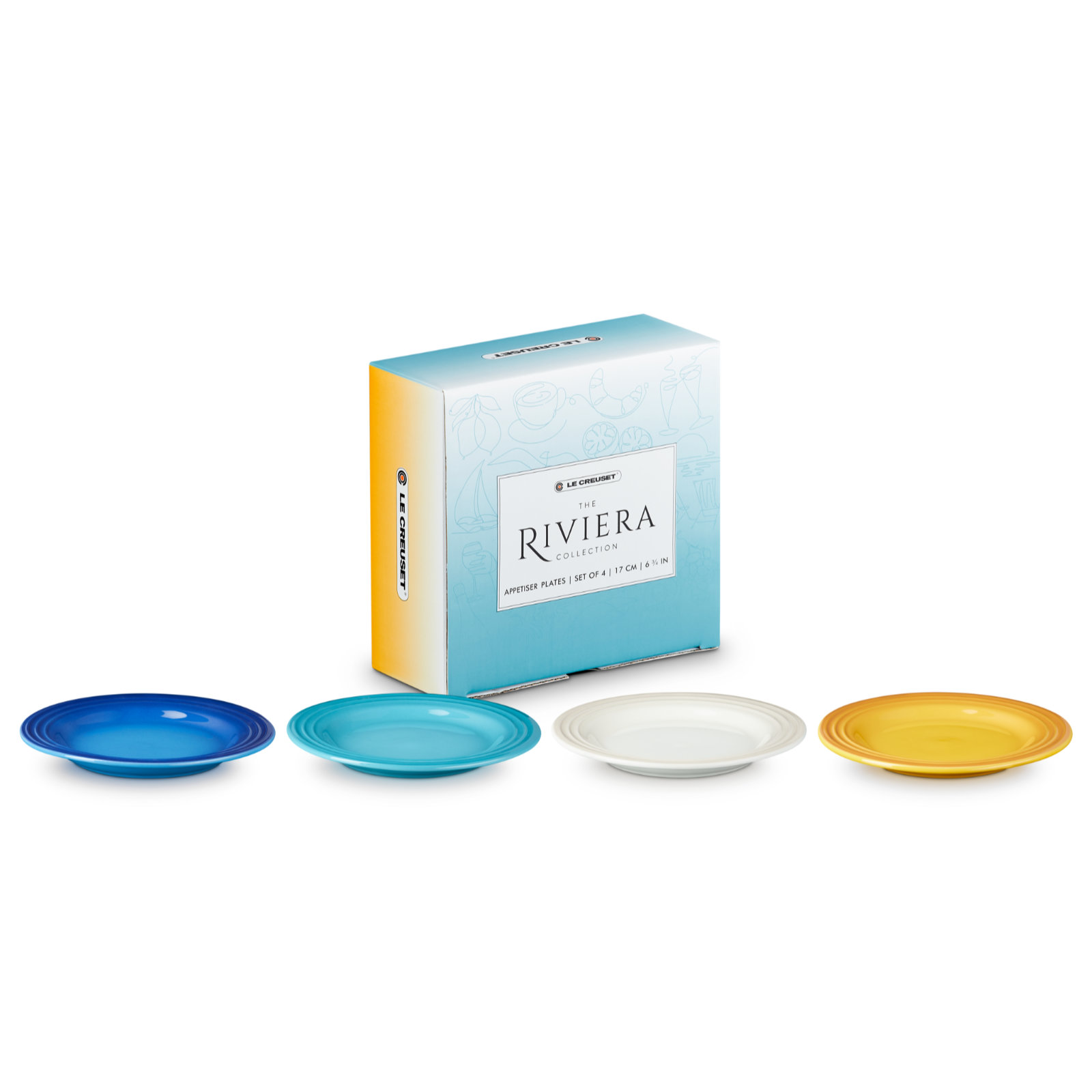 Stoneware Set of 4 Vancouver Appetizer Plate image number 0