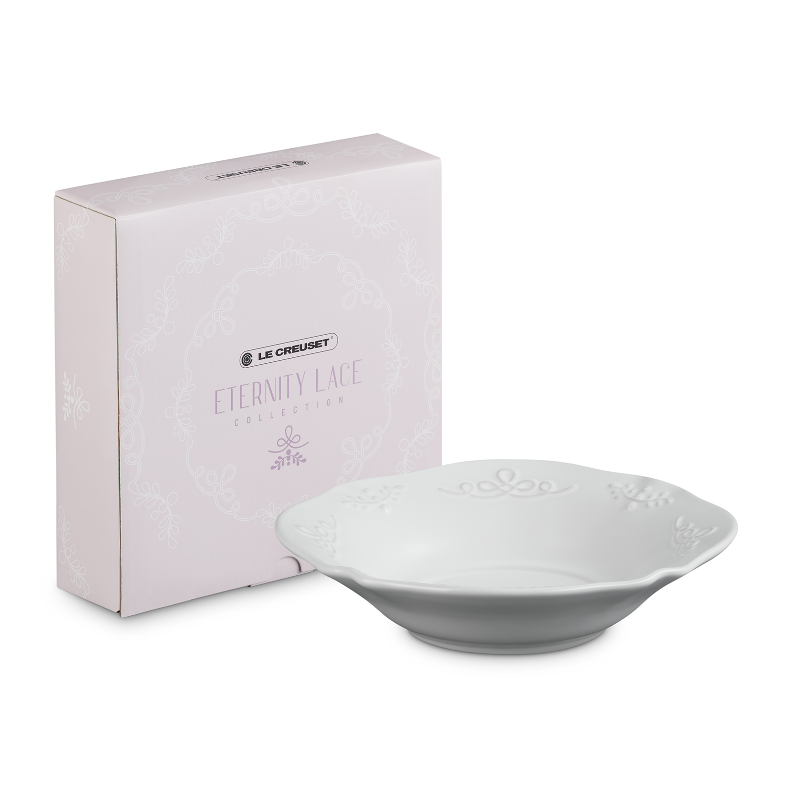 Eternity Lace Dish Border Relief Cotton 20cm