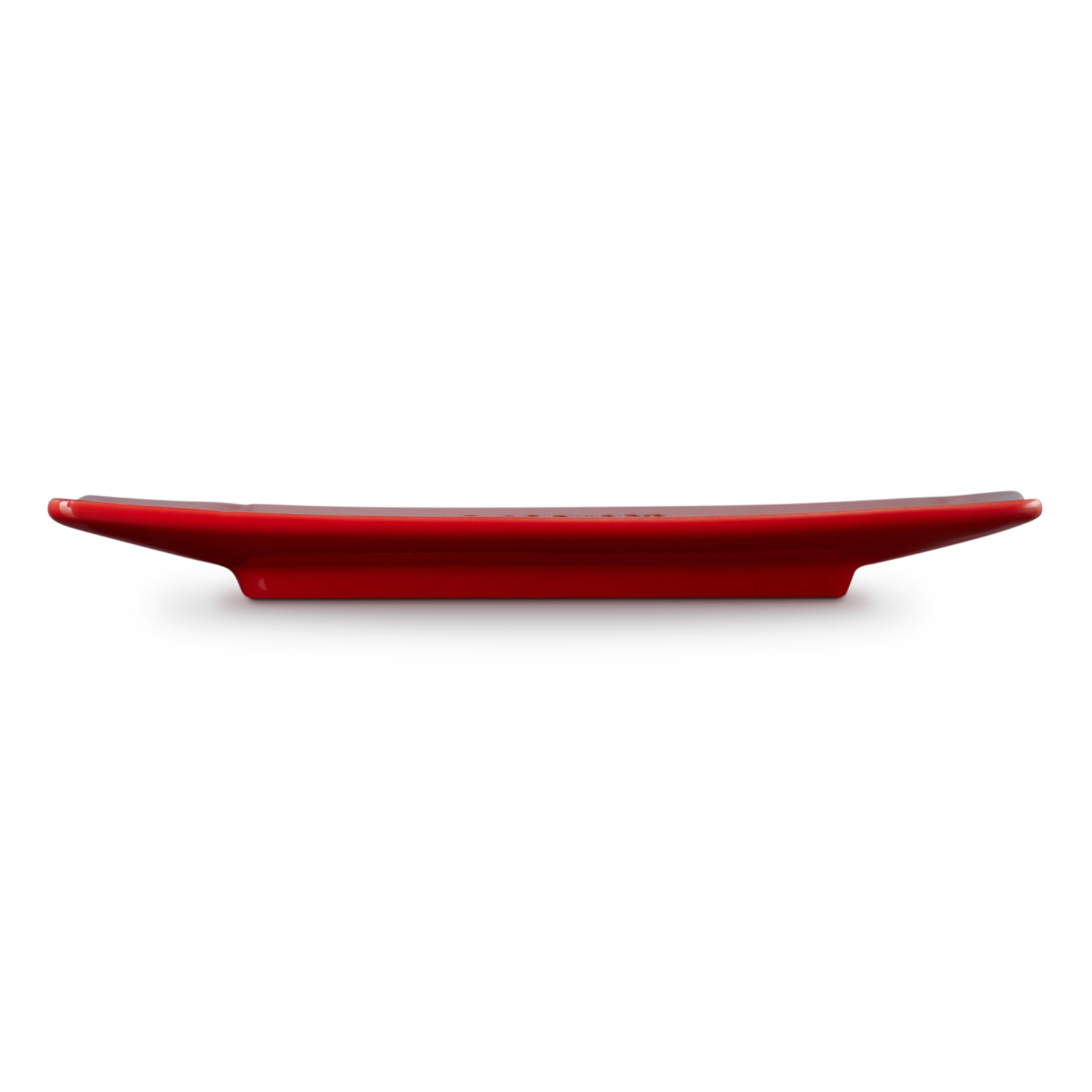 Meshed Stoneware Rectangular Plate Cerise 23cm