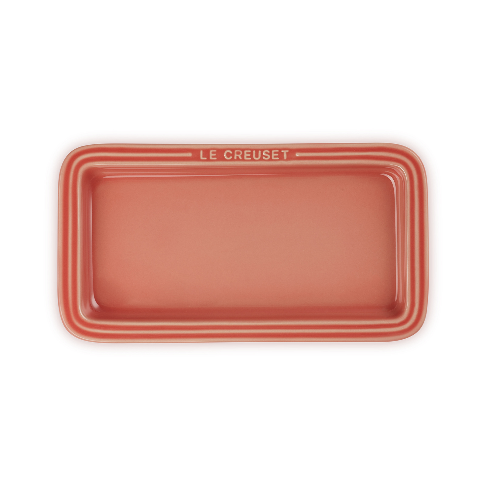 Tokyo Rectangular Plate Salmon Pink 25cm