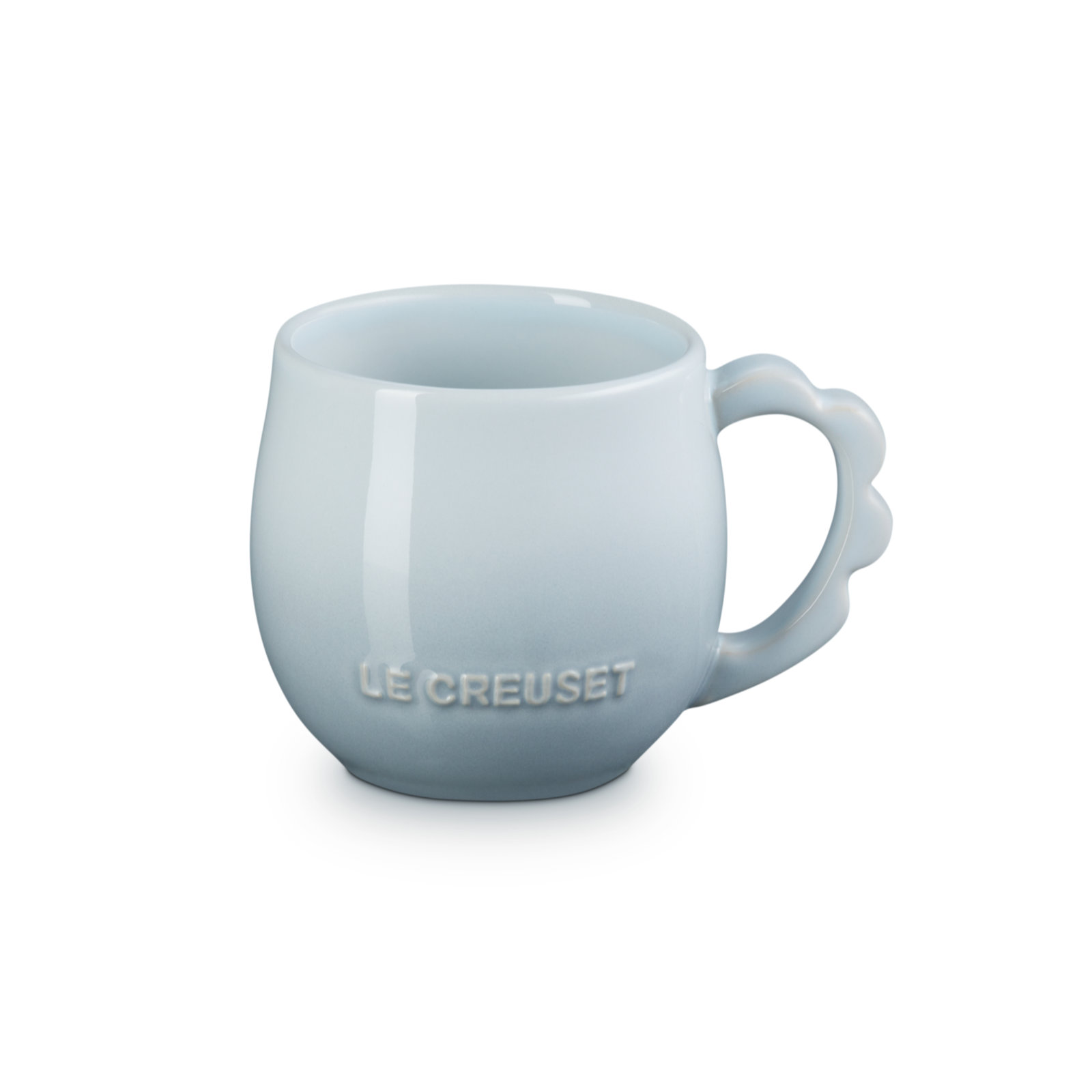 Fleur Lace Mug Silver Blue 0.32L