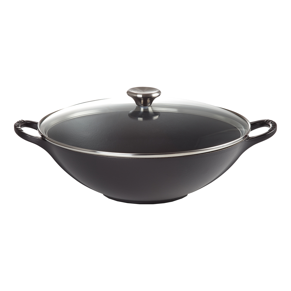 Signature Wok Glass Lid Matte Black 32cm