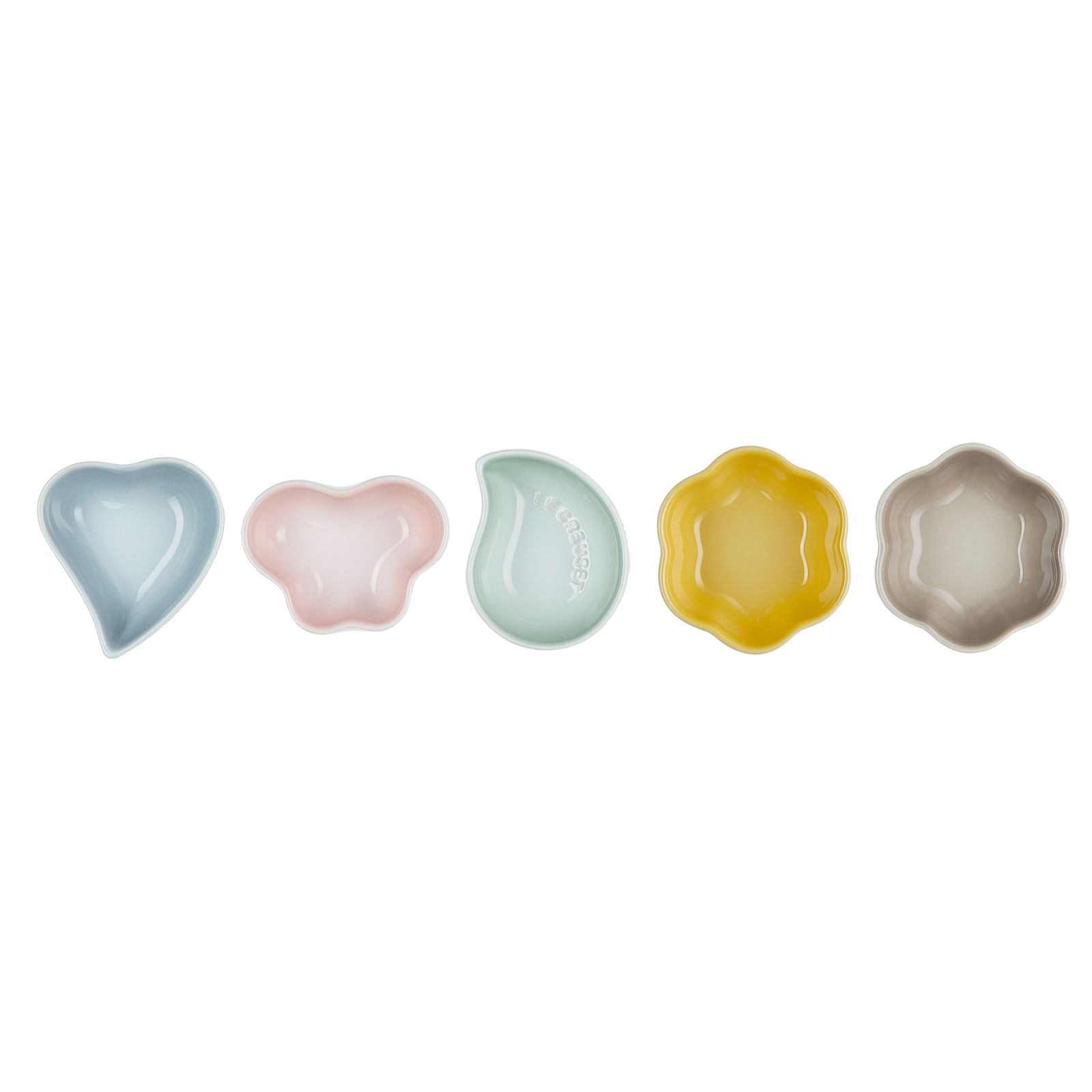 Set of 5 Sphere Mini Petal Dish Multicolour