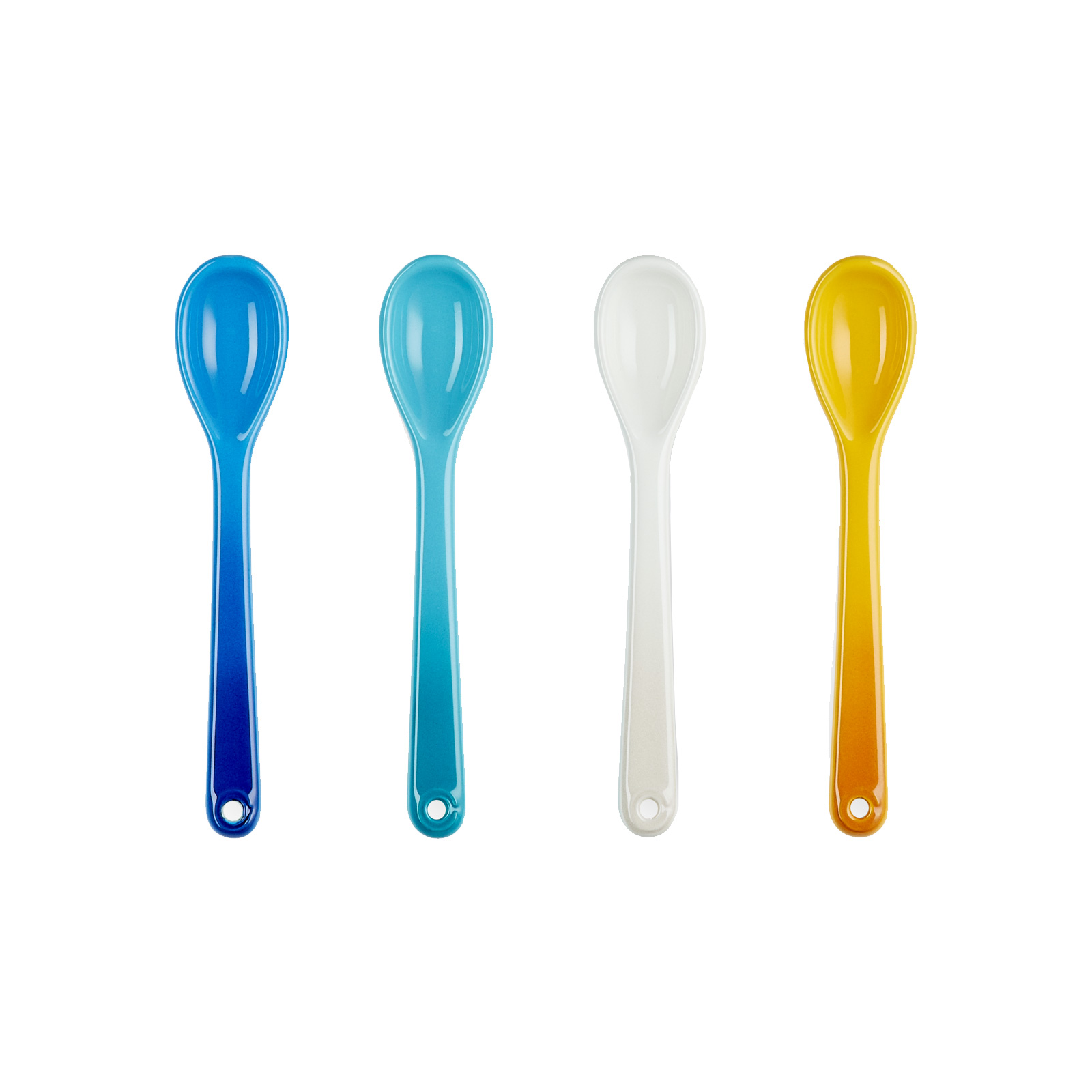 Stoneware Set of 4 Spoon Multicolour
