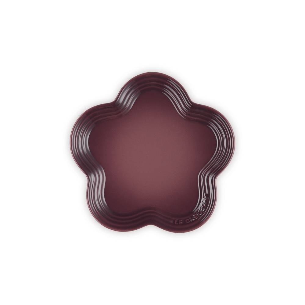 Flower Stoneware Plate Fig 19cm