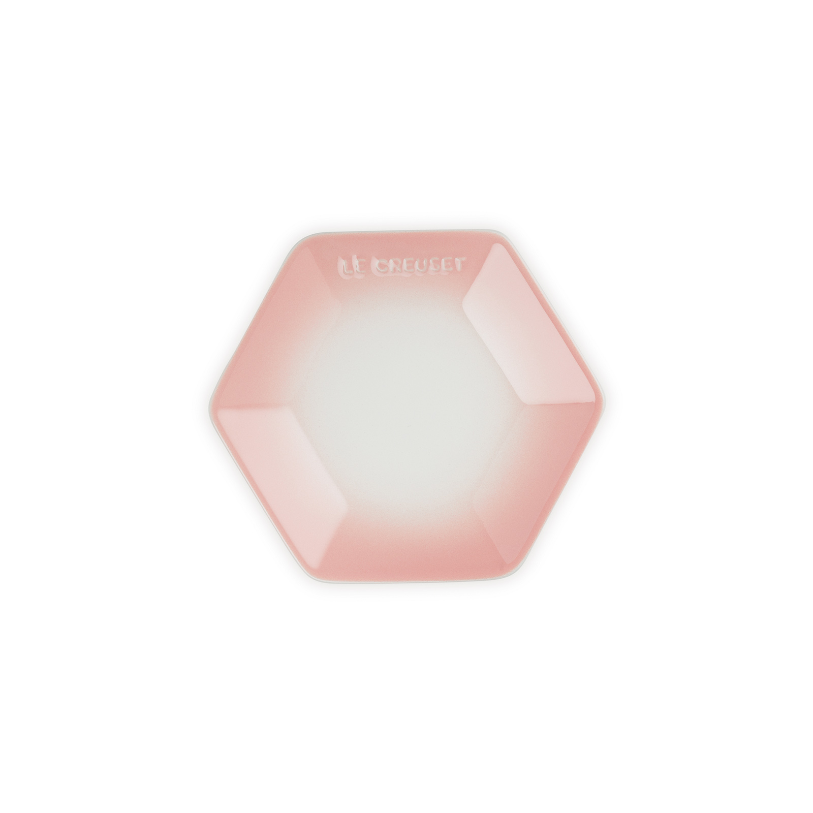 Hexagon Plate Powder Pink 16cm