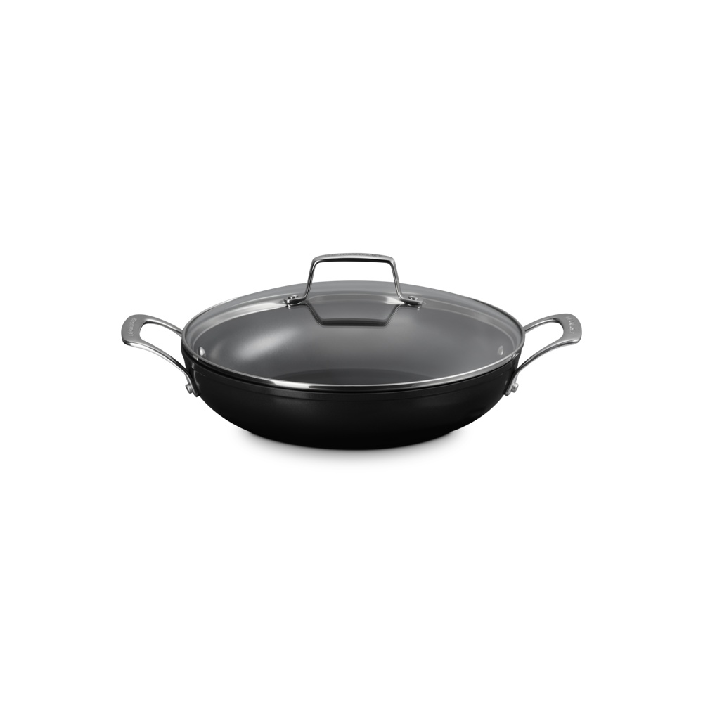 Essential Non-Stick Ceramic Shallow Braiser Glass Lid 28cm