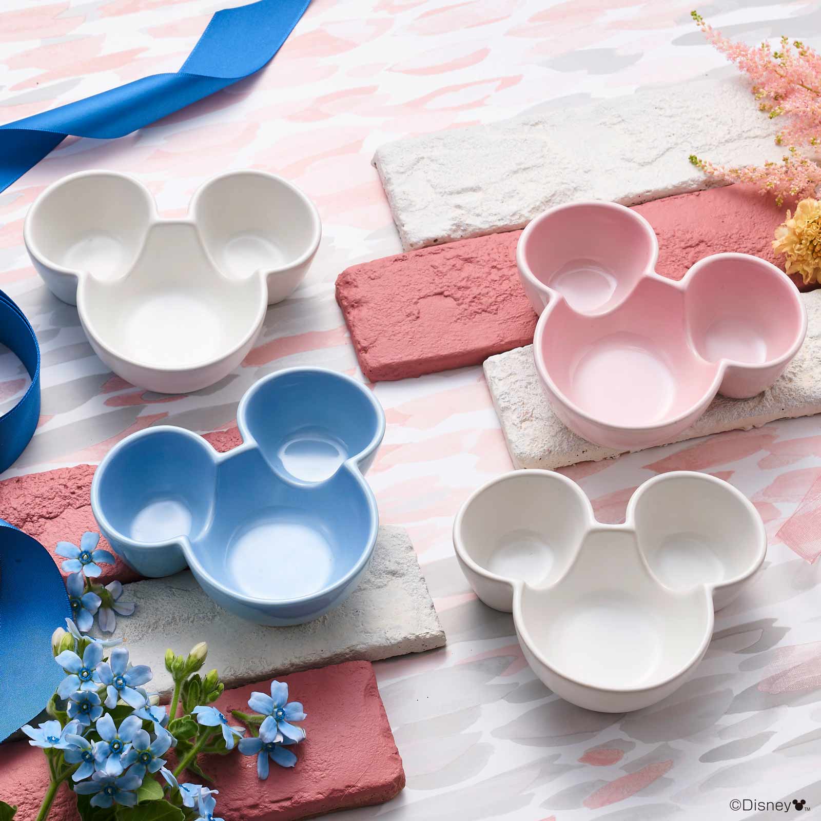 Set of 2 Mickey Stoneware Mini Dish image number 7