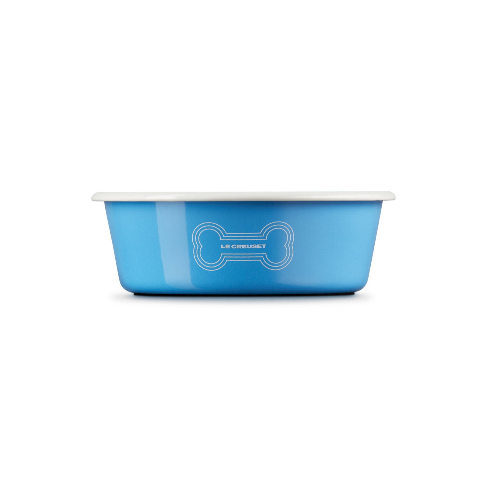 Enamel On Steel Pet Bowl with Bone Decal image number 2