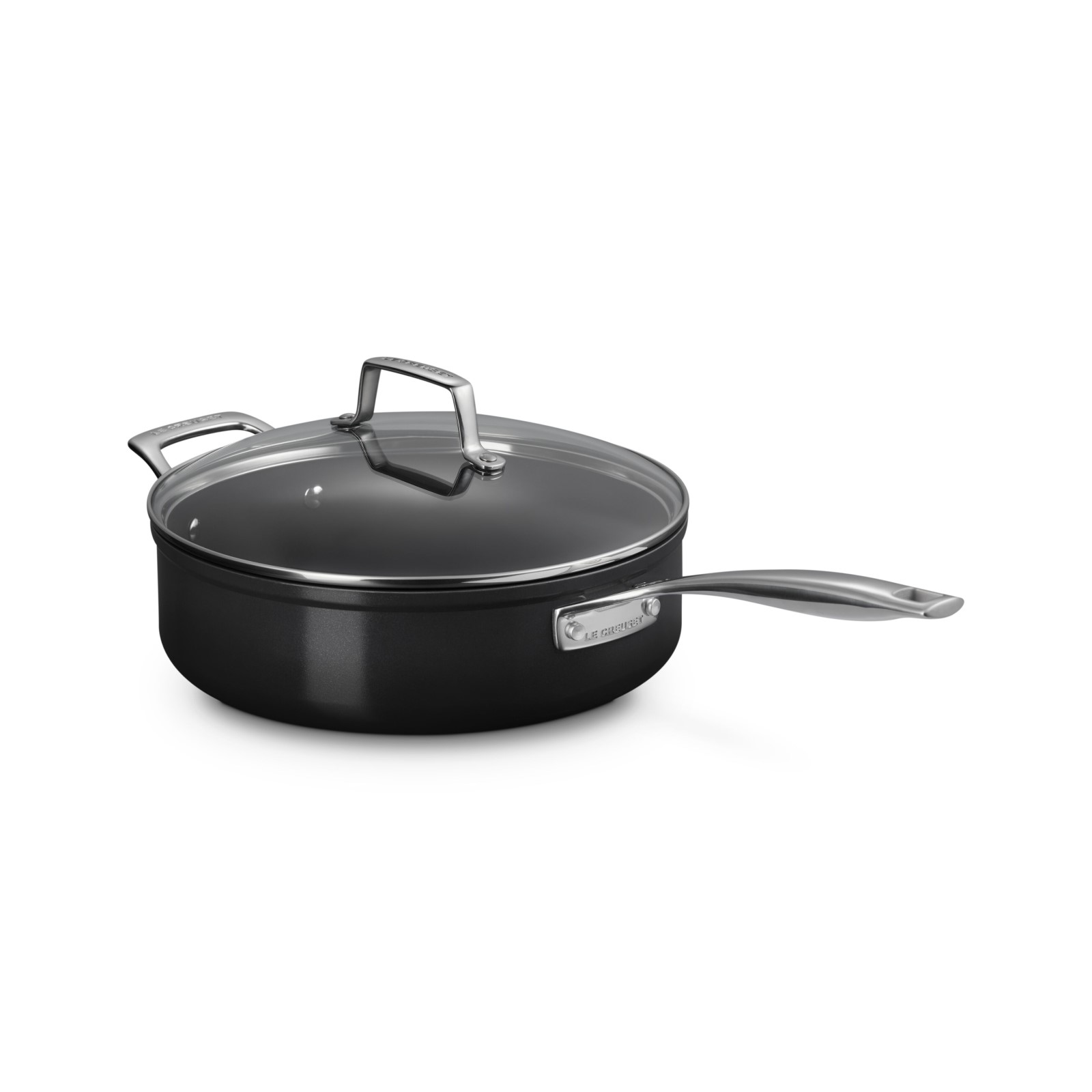 Essential Non Stick Cookware Saute Pan Glass Lid image number 1