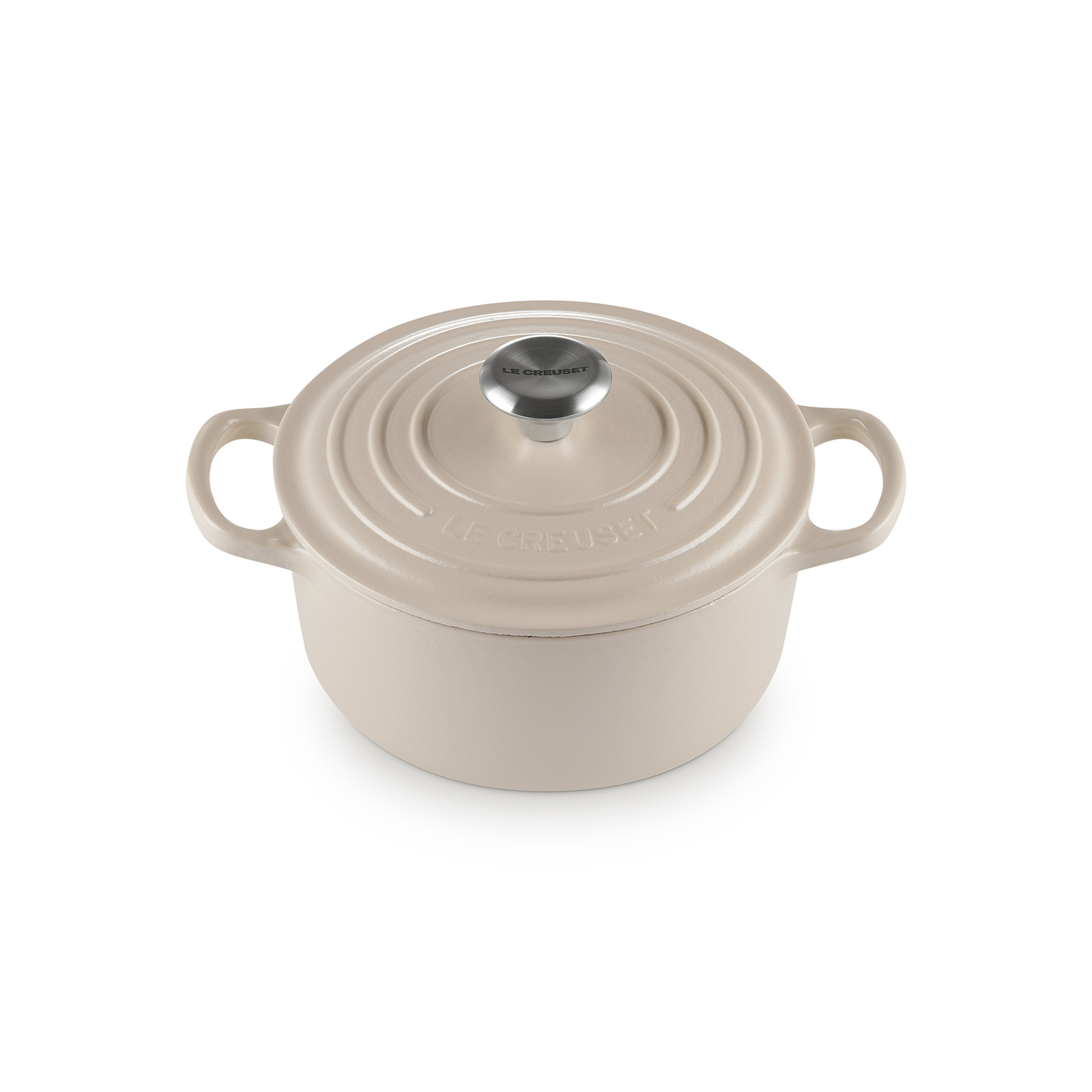 Round French Oven Silver Knob image number 1