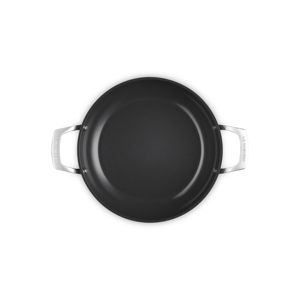 Essential Non-Stick Cookware Shallow Braiser Glass Lid image number 4