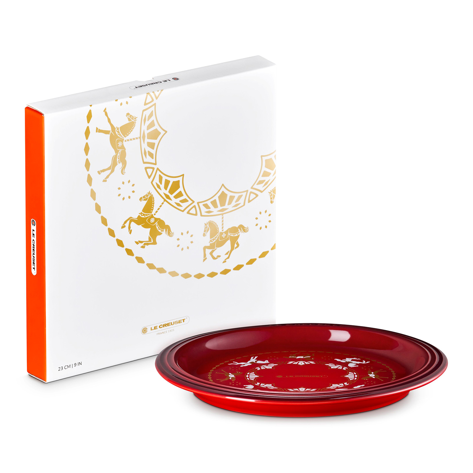 Carousel Manila Round Plate Cerise 23cm