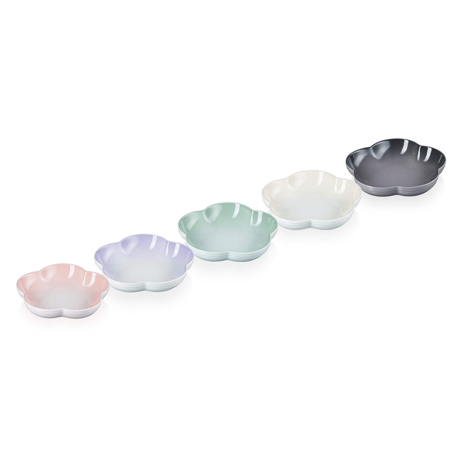 Set of 5 Flower Dish image number 0