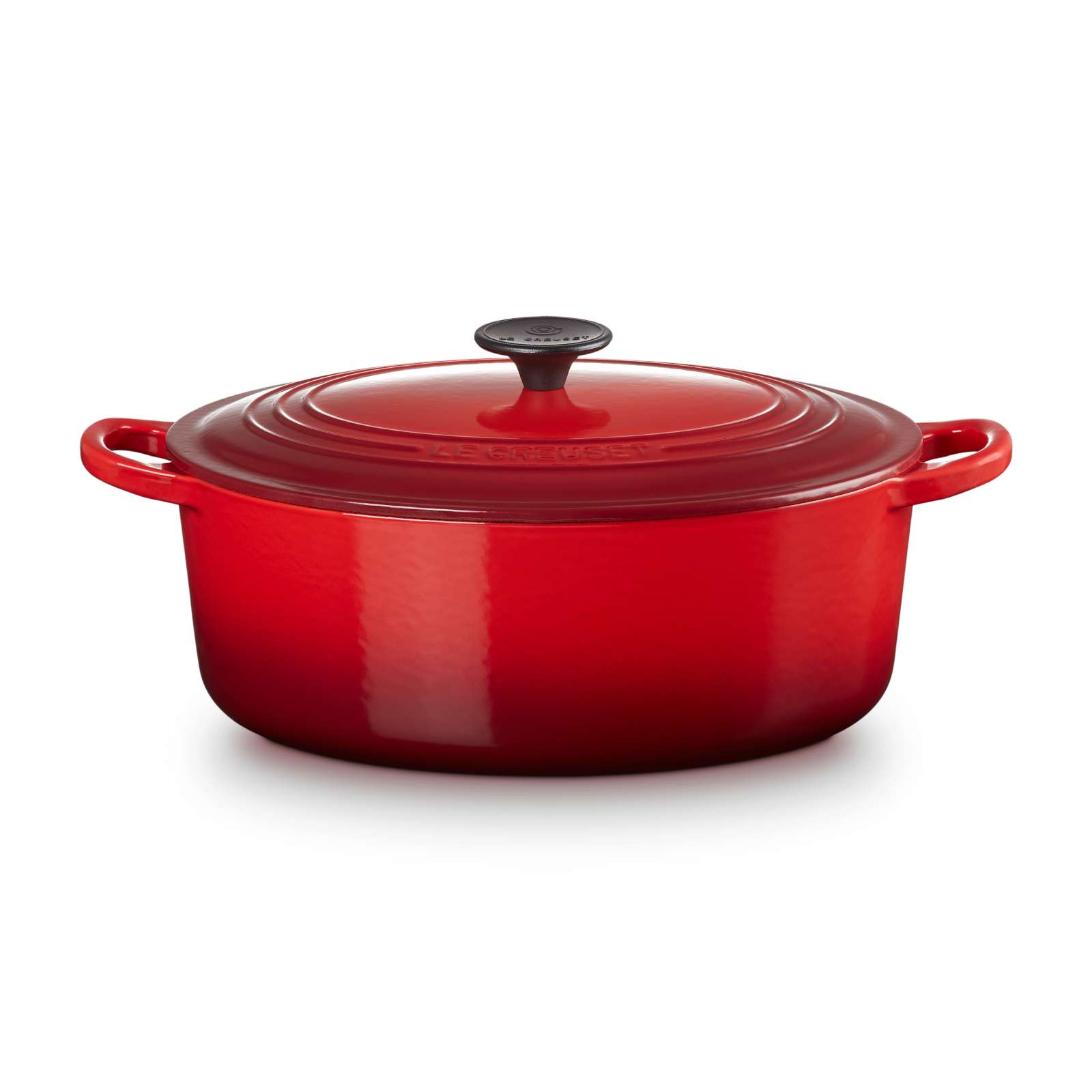 Oval Round French Oven Cerise 29cm Phenolic Knob