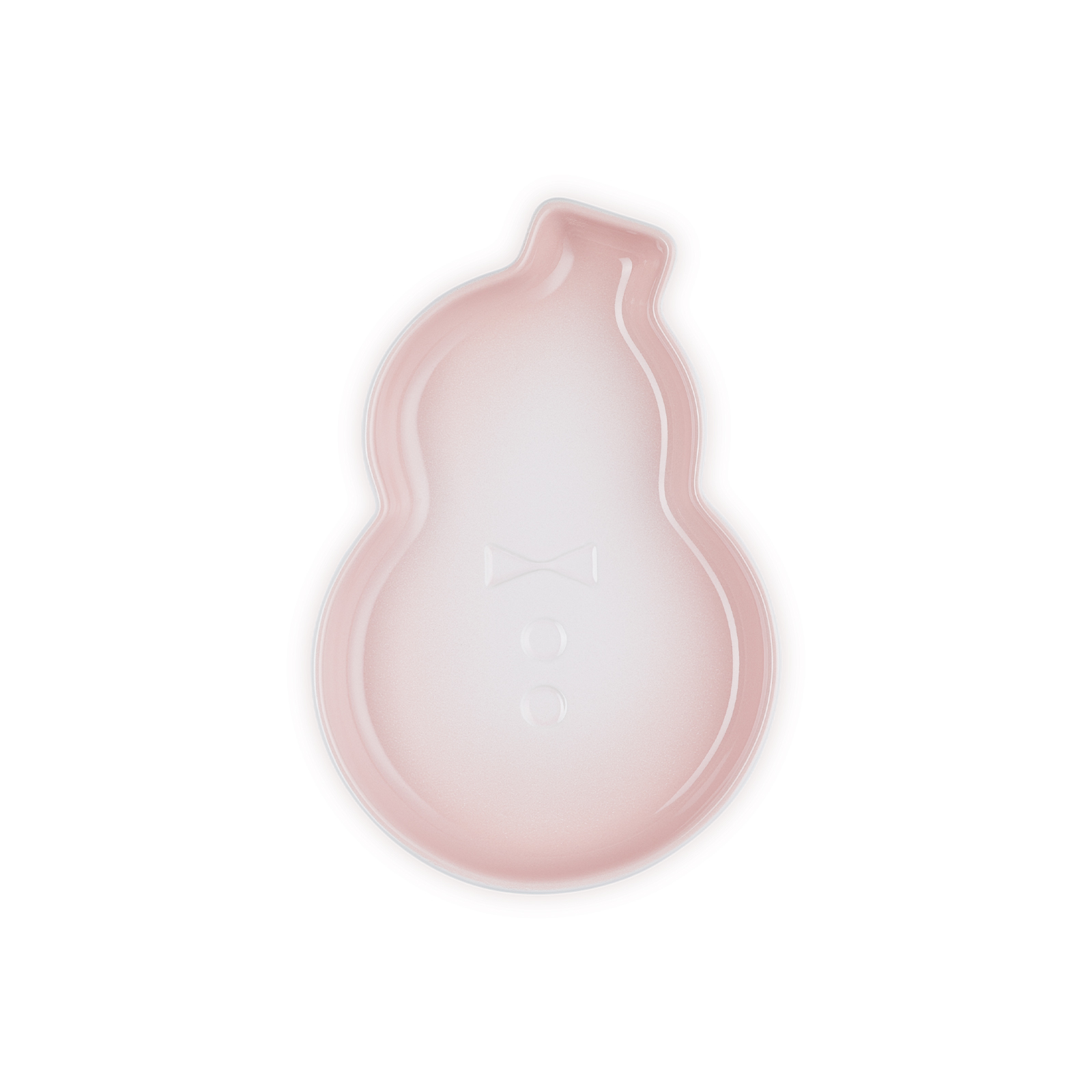 Snowman Dessert Plate 19cm Shell Pink