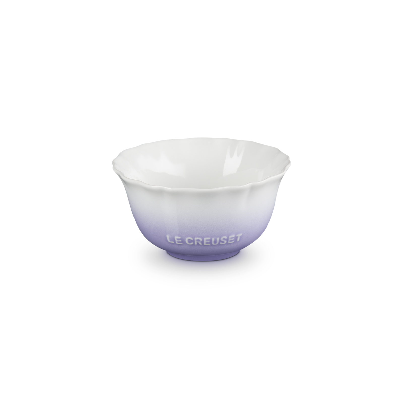 Elegant Frill Stoneware Bowl Powder Purple 360ml