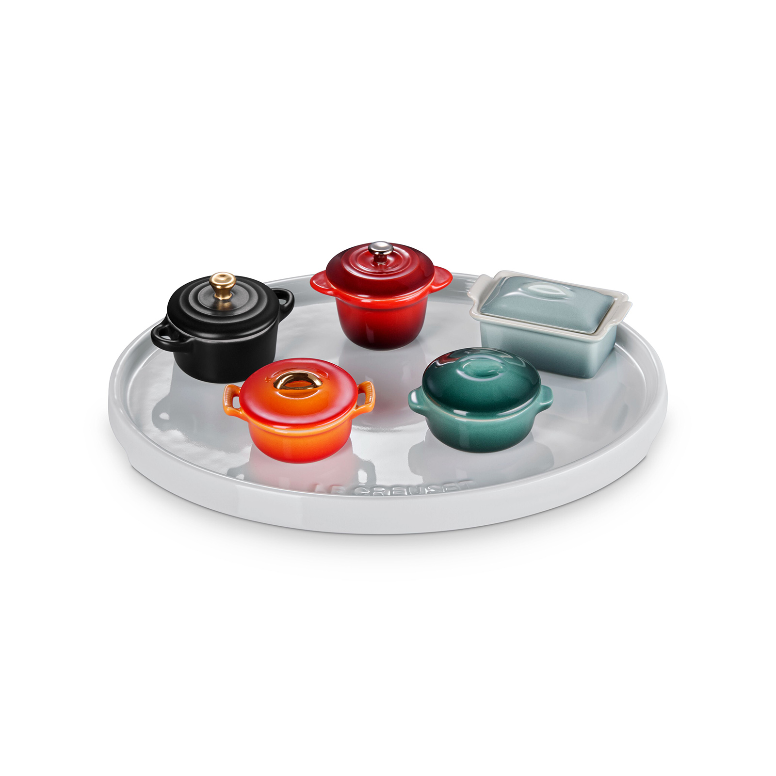 Set of Miniature Collection with Oval Tray image number 0