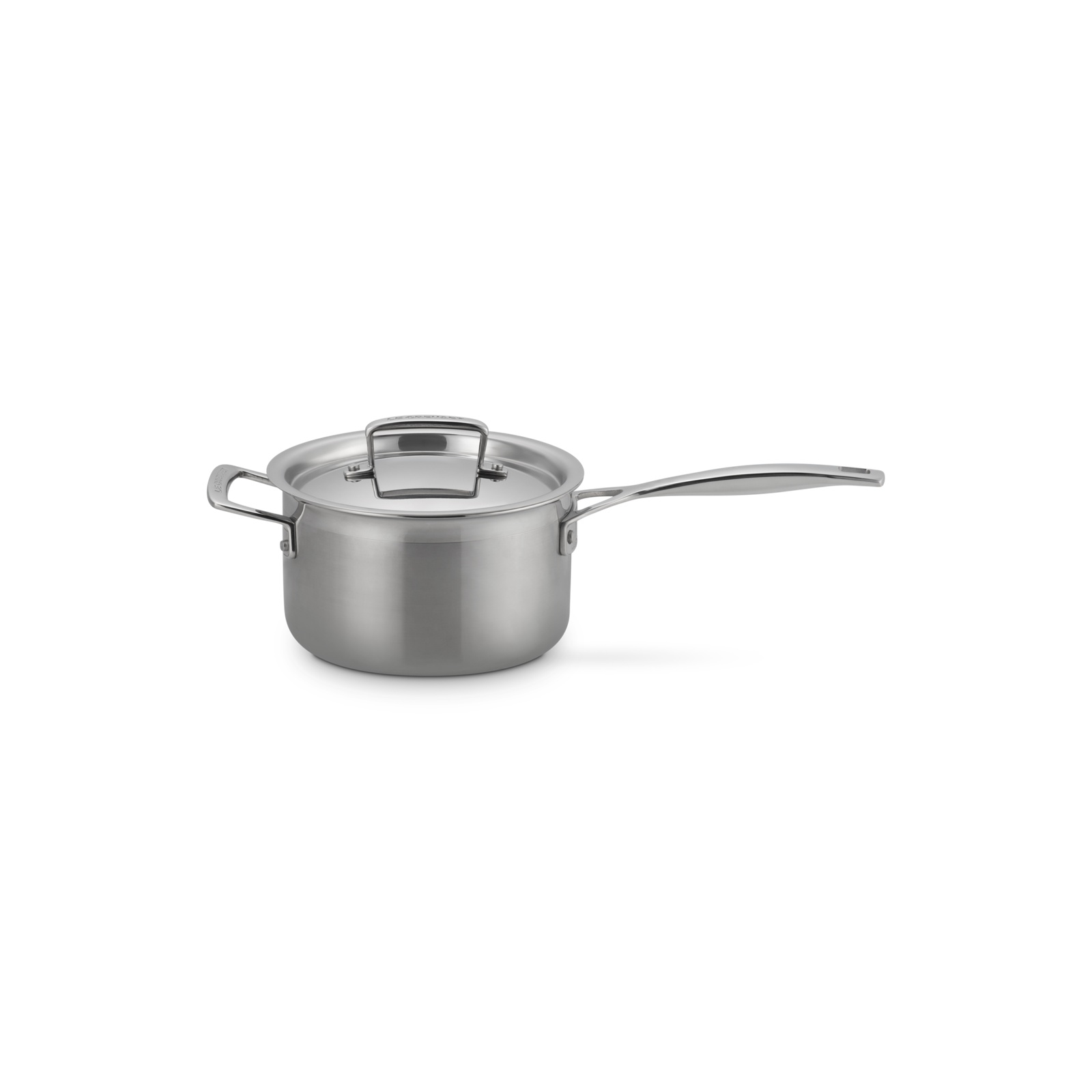 3-ply Stainless Steel Saucepan with Lid and Helper Handle 18cm