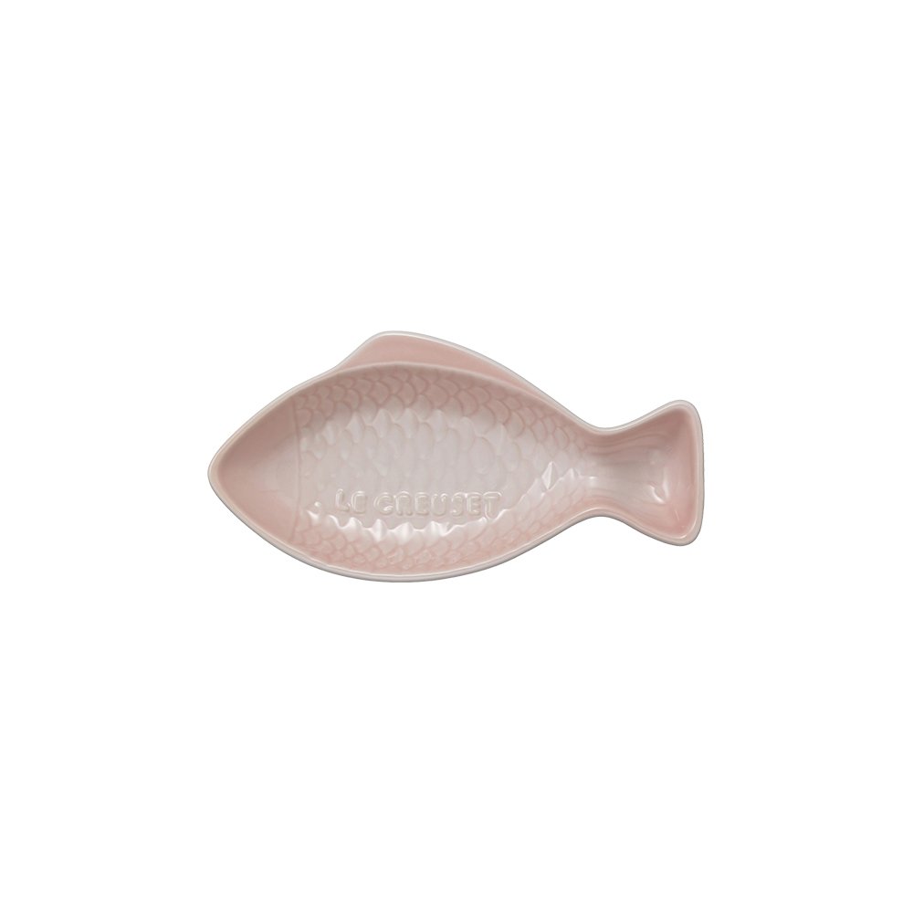 Fish Stoneware Dish Shell Pink Small