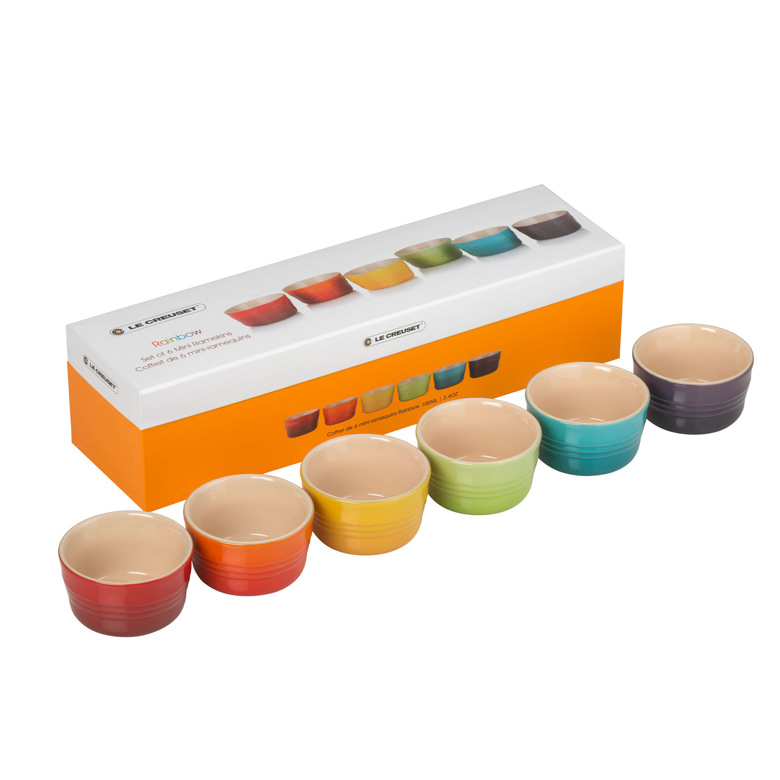Set of 6 Mini Stoneware Ramekin 100ml