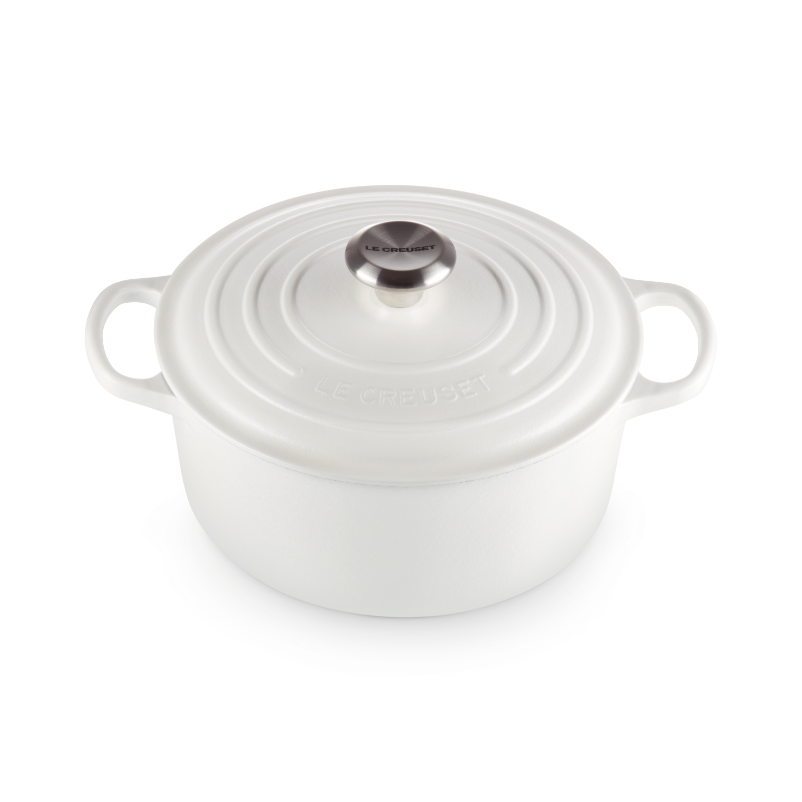 Round French Oven Silver Knob image number 1