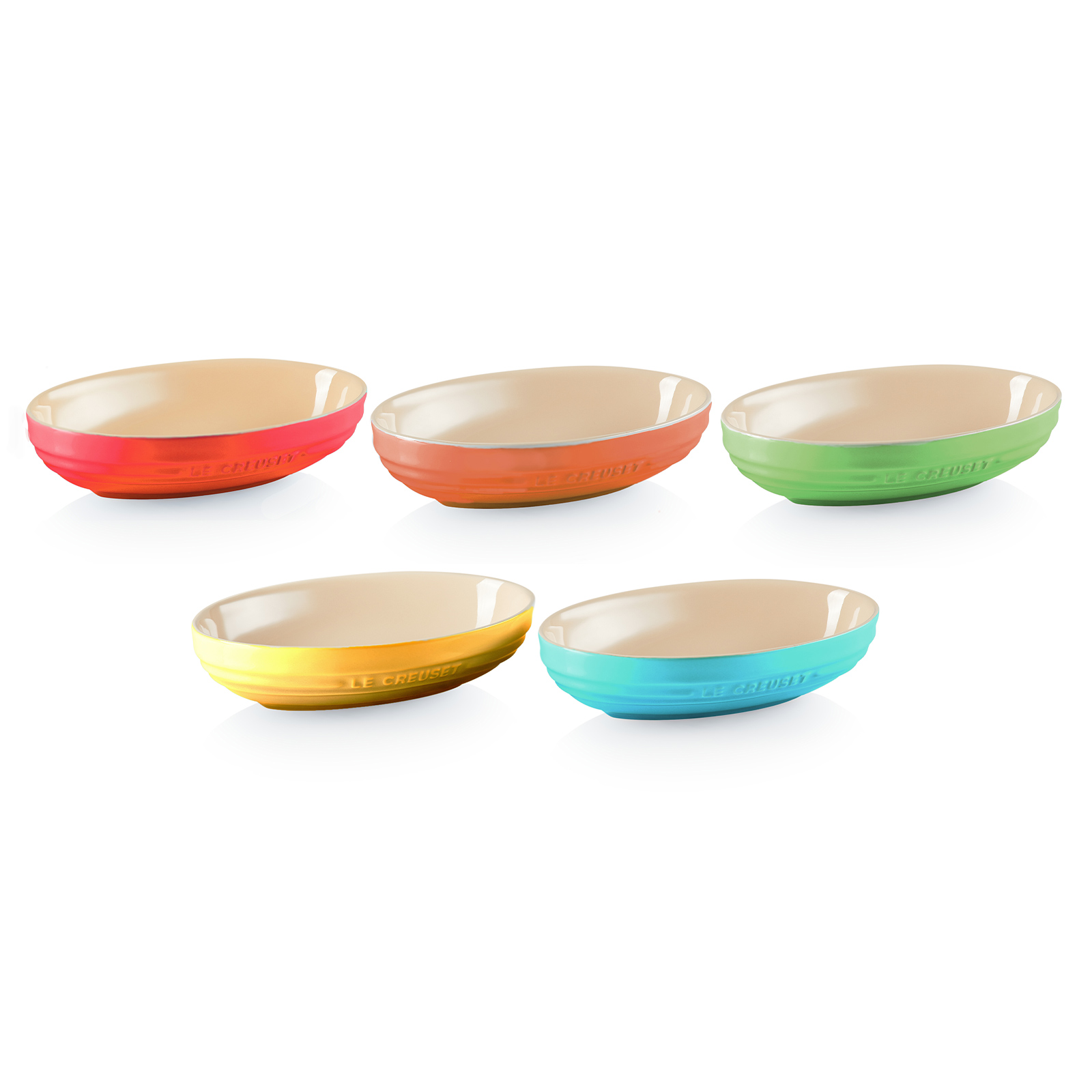 Stoneware Set of 5 Oval Bowl image number 4