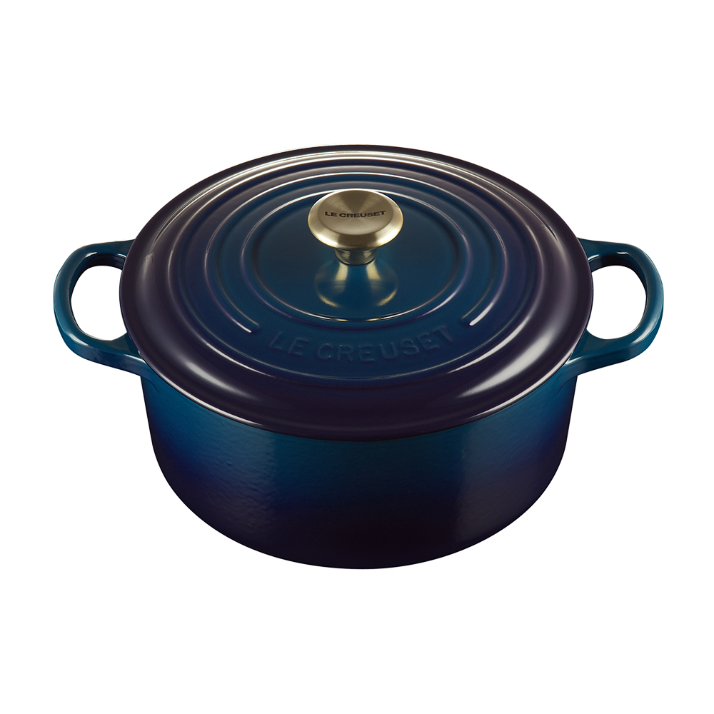 Round French Oven Agave Light Gold Knob image number 1