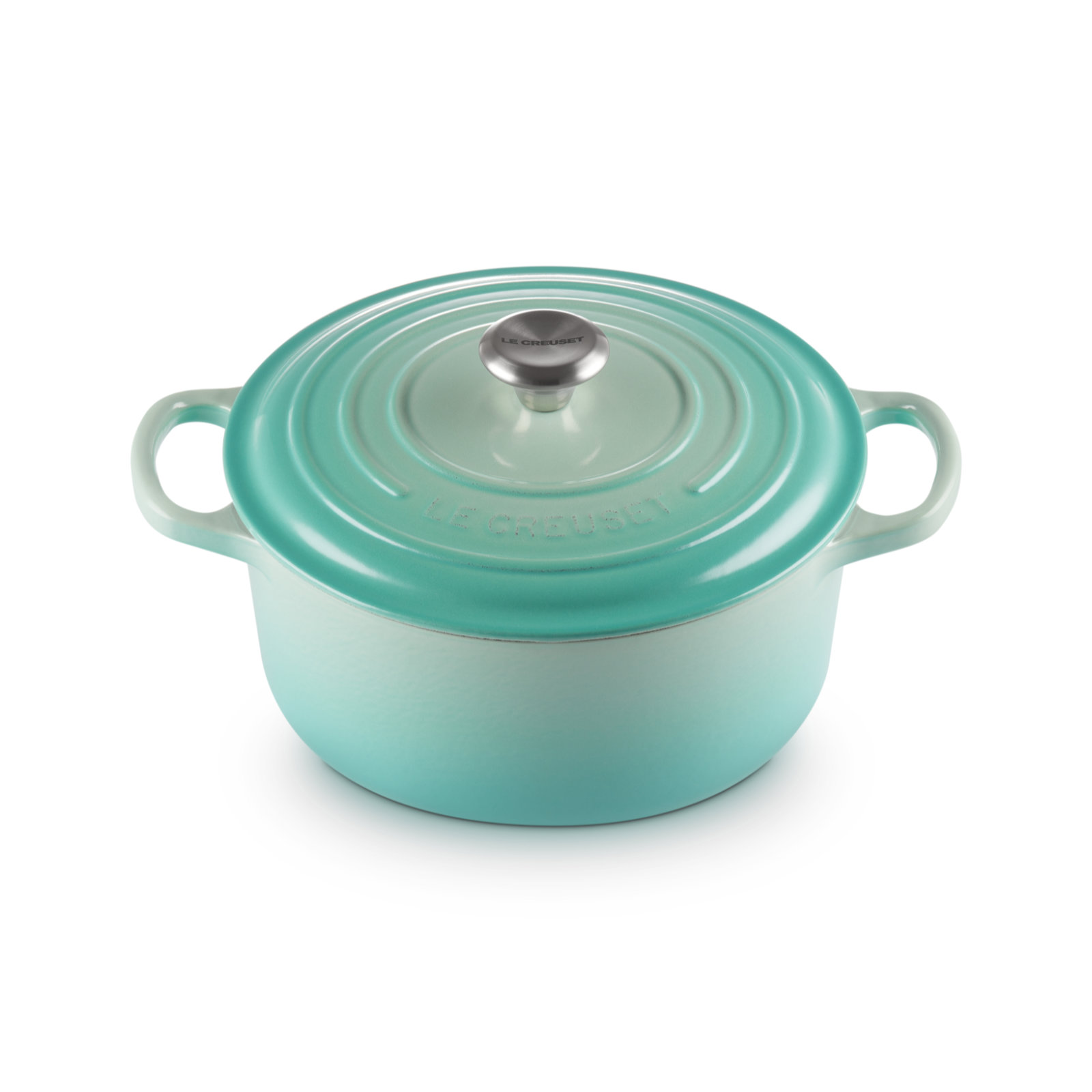 Round French Oven Silver Knob image number 1