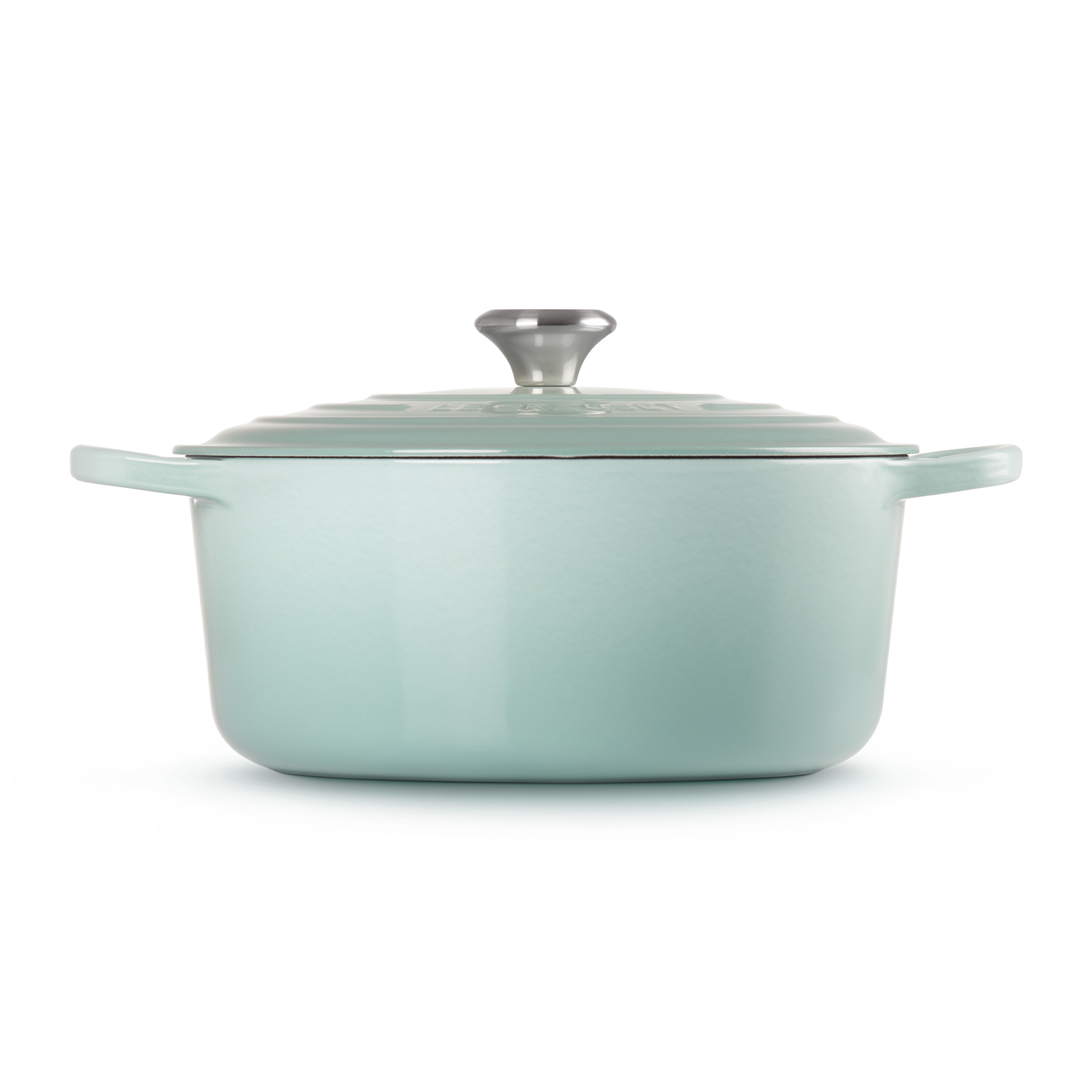 Round French Oven Silver Knob image number 2