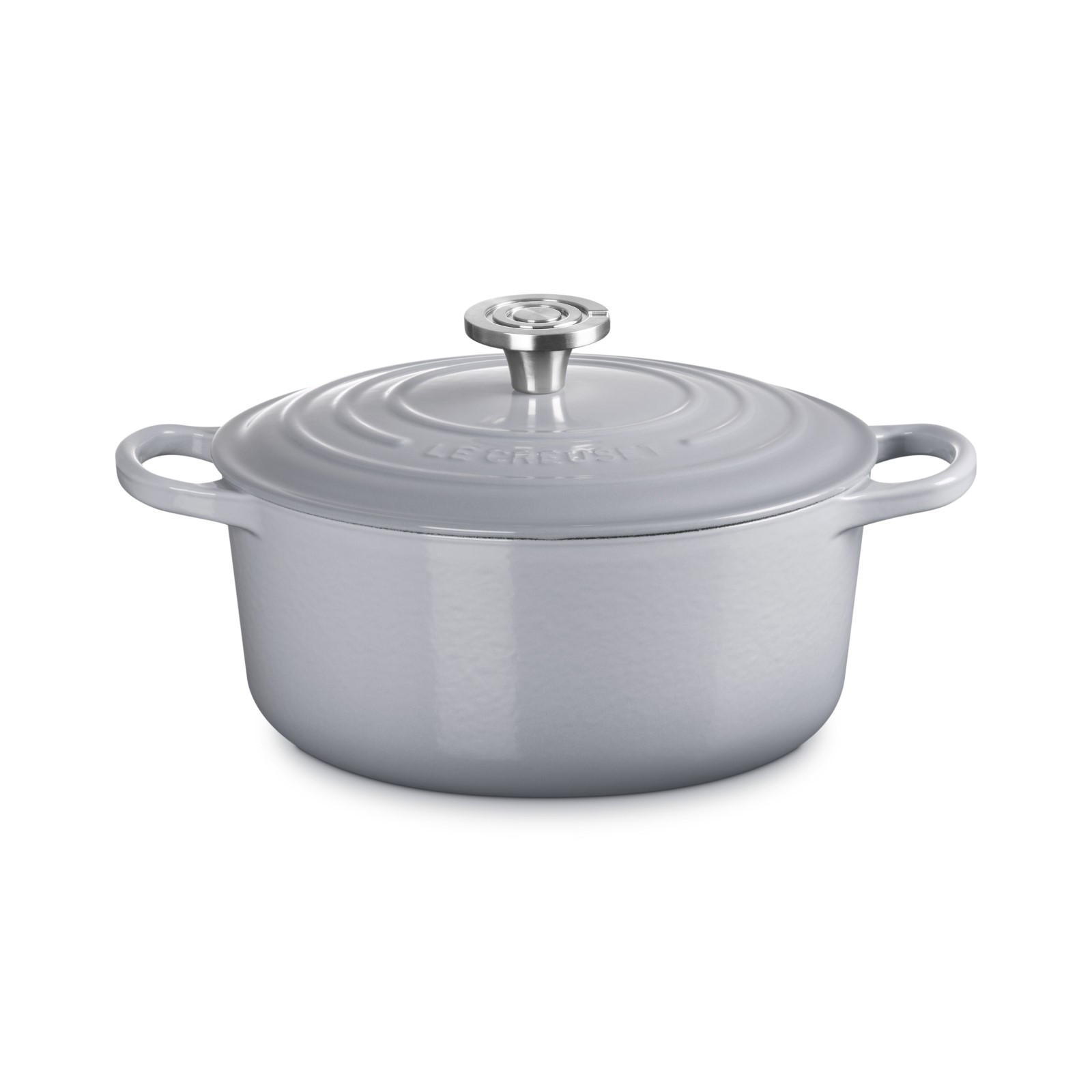 Signature Round French Oven Chateau 24cm Crucible Brushed SS Knob