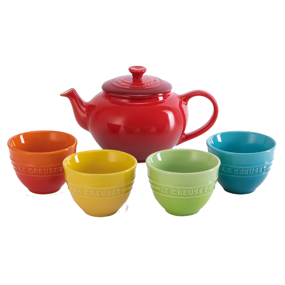 Set of 5 Tea Set Multicolour