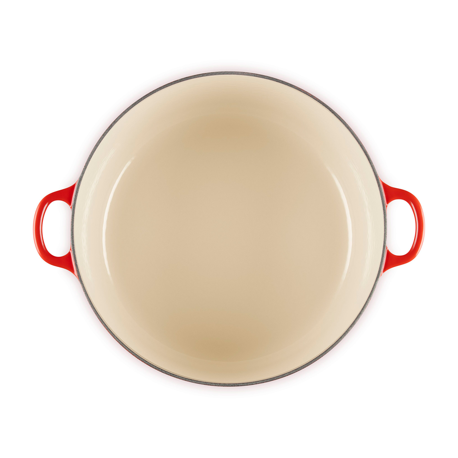 Round French Oven Sand/Cream Interior image number 4