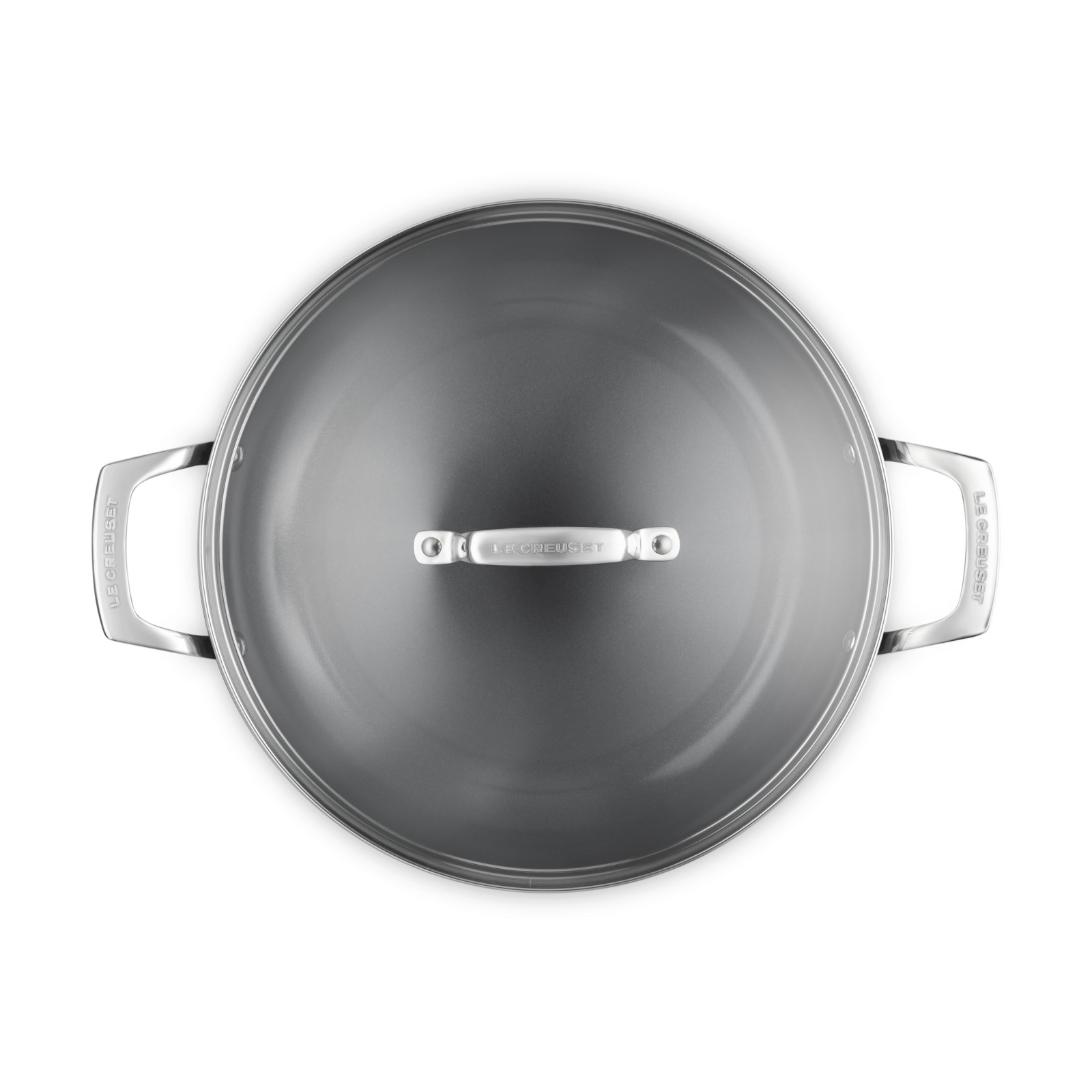 Essential Non-Stick Cookware Shallow Braiser Glass Lid image number 4