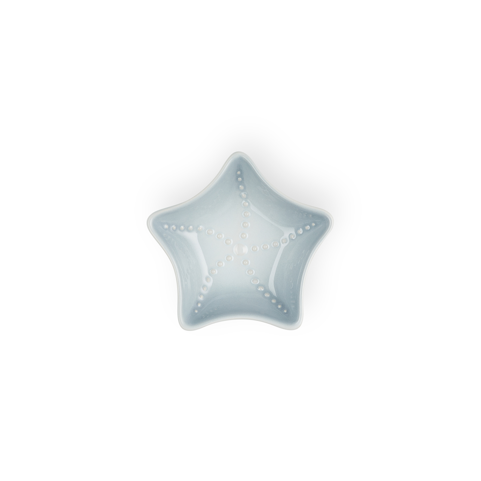 Starfish Stoneware Dish Silver Blue 11cm