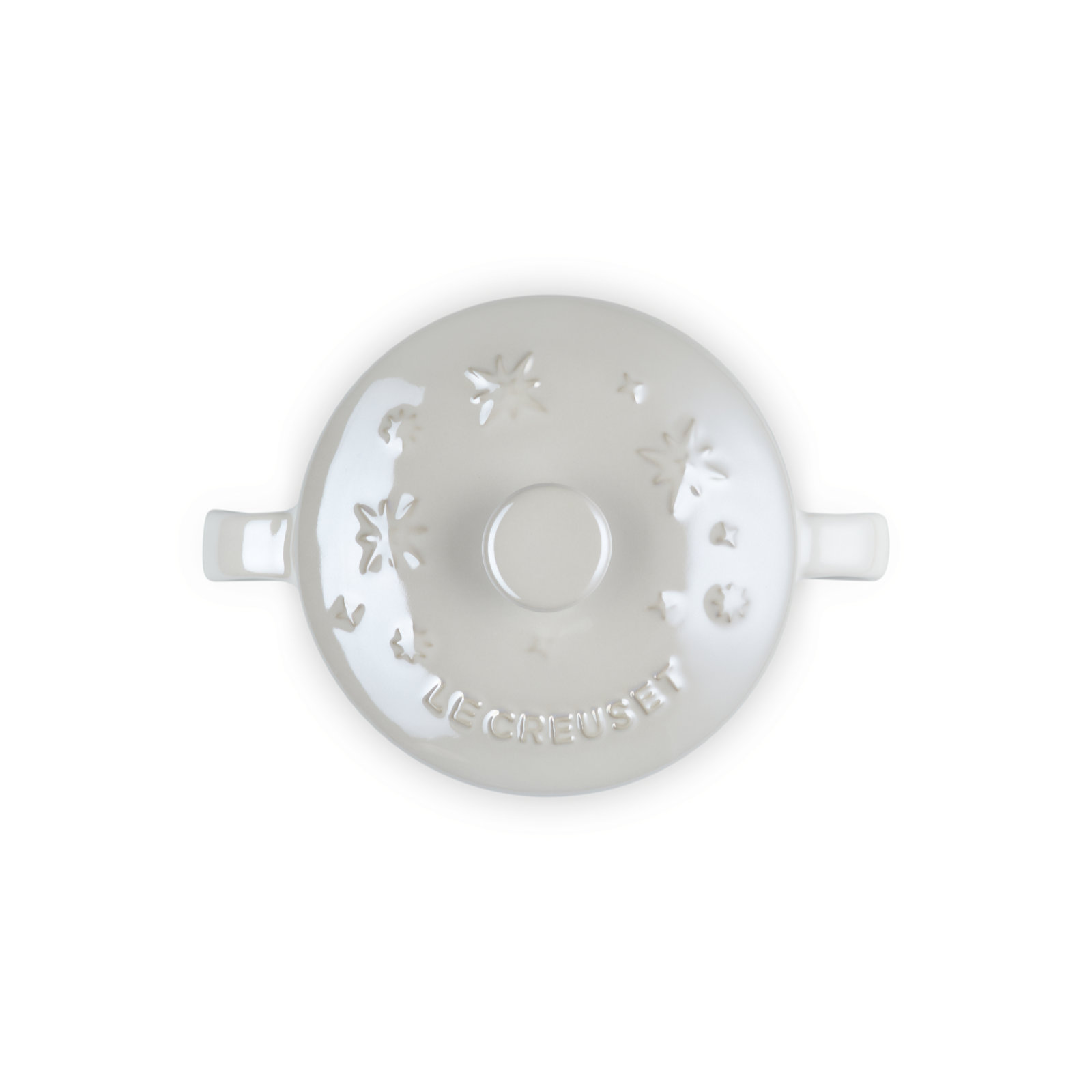 Star Relief Stoneware Soup Bowl with Lid Pearlized White 200ml image number 3