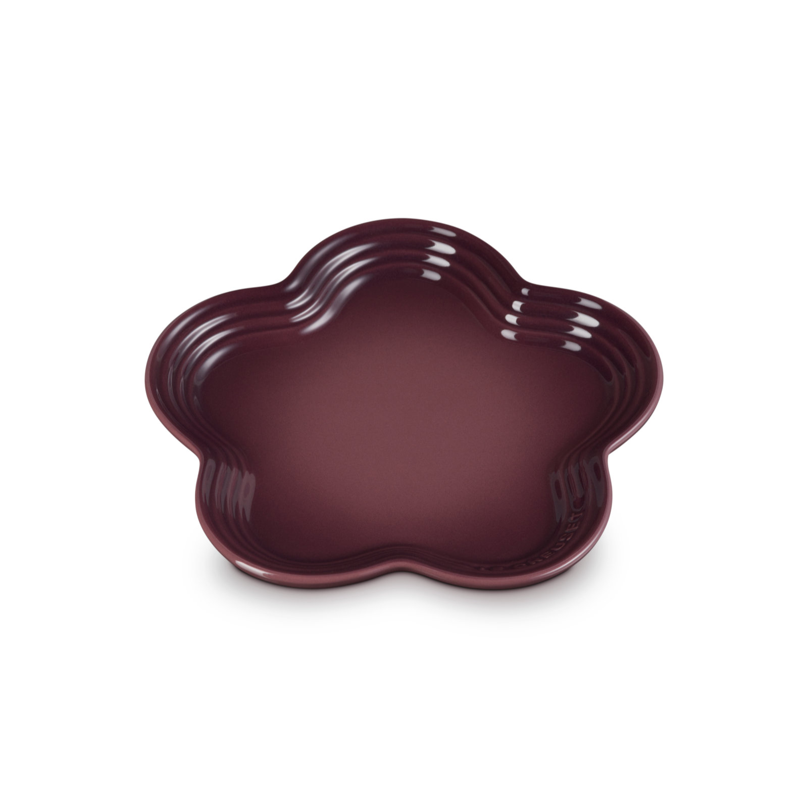 Flower Stoneware Plate Fig 19cm