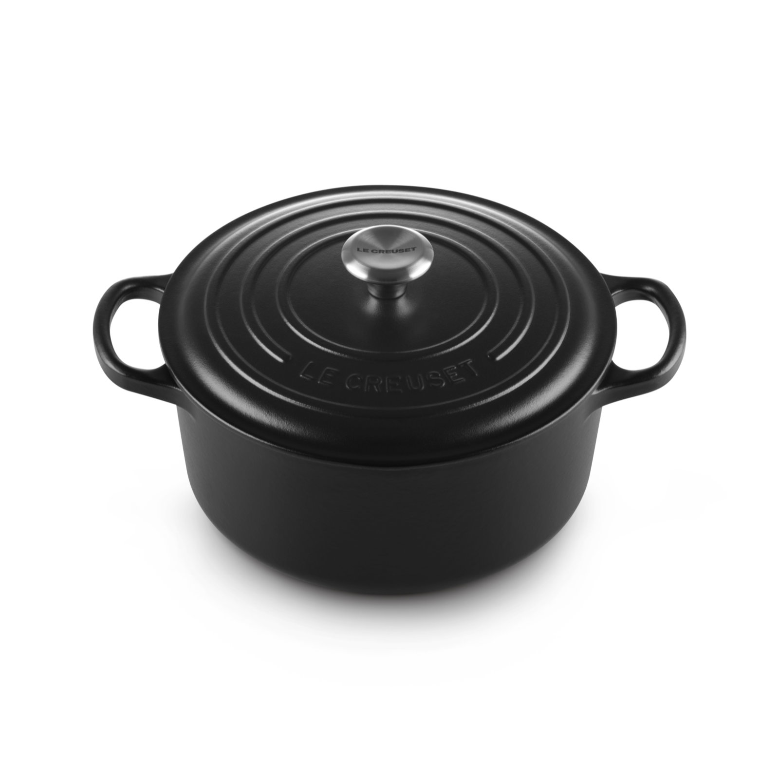 Round French Oven Silver Knob image number 1